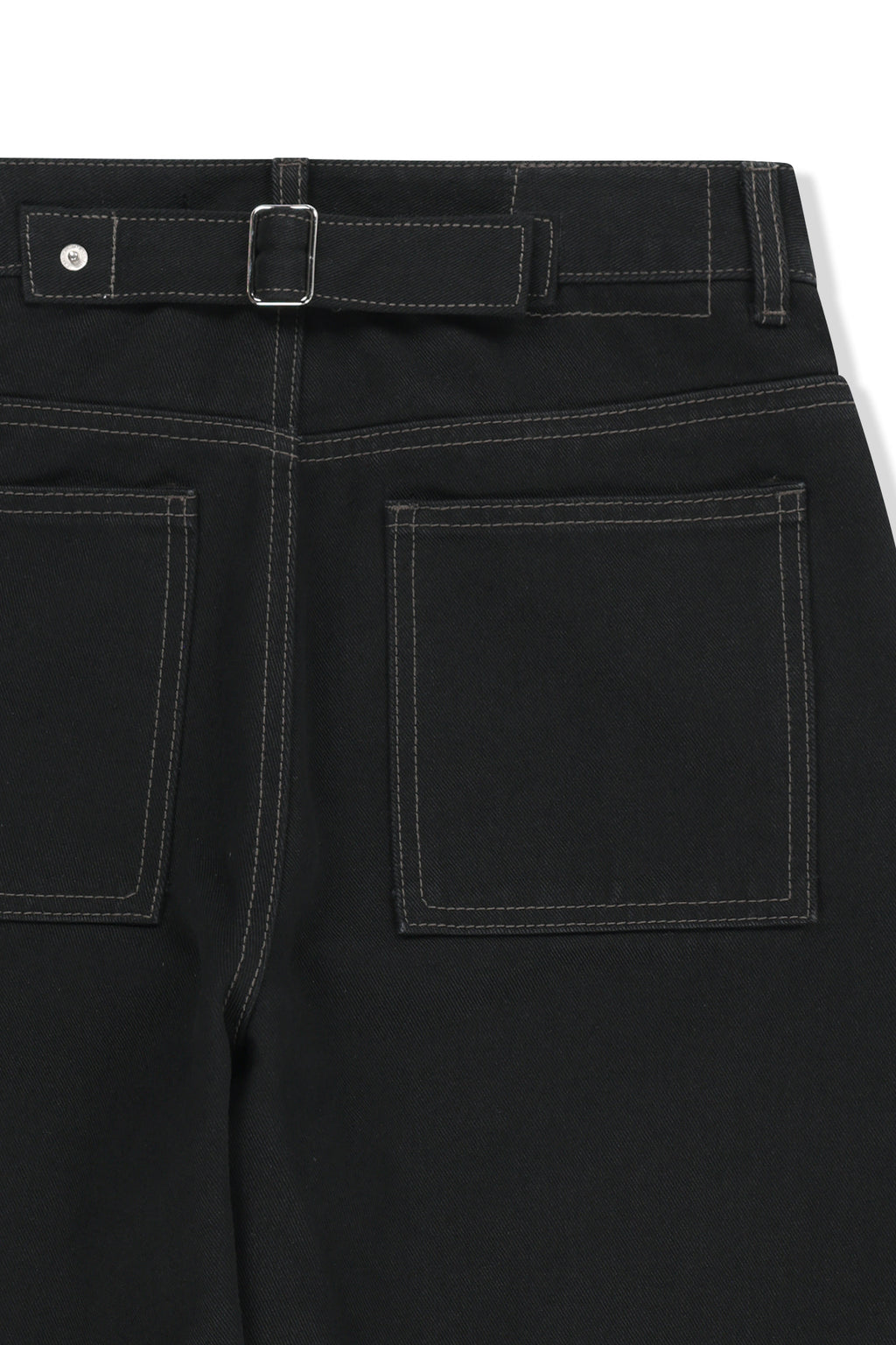 Matin Kim - Skirt Overlay Denim Pants (Black) product image 6 | TRAB K-Fashion Australia