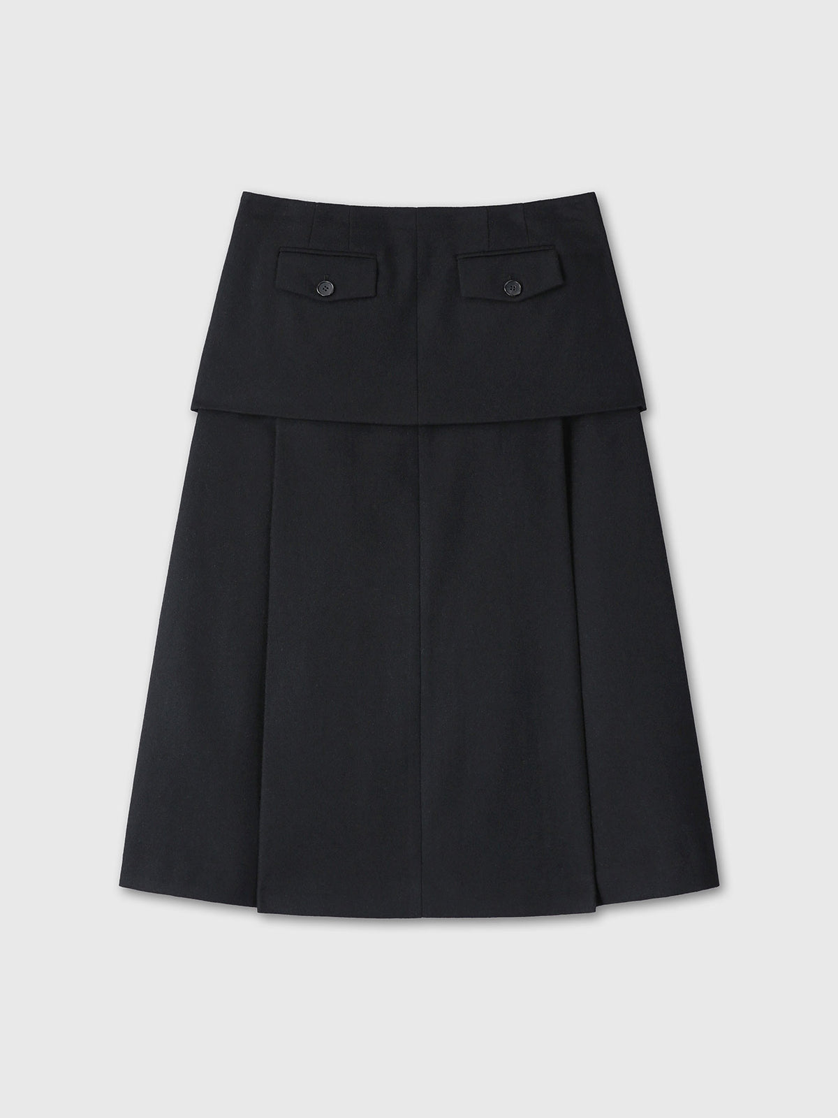 Tonywack - Wool Double-Layered Skirt (Black) product image 10 | TRAB K-Fashion Australia