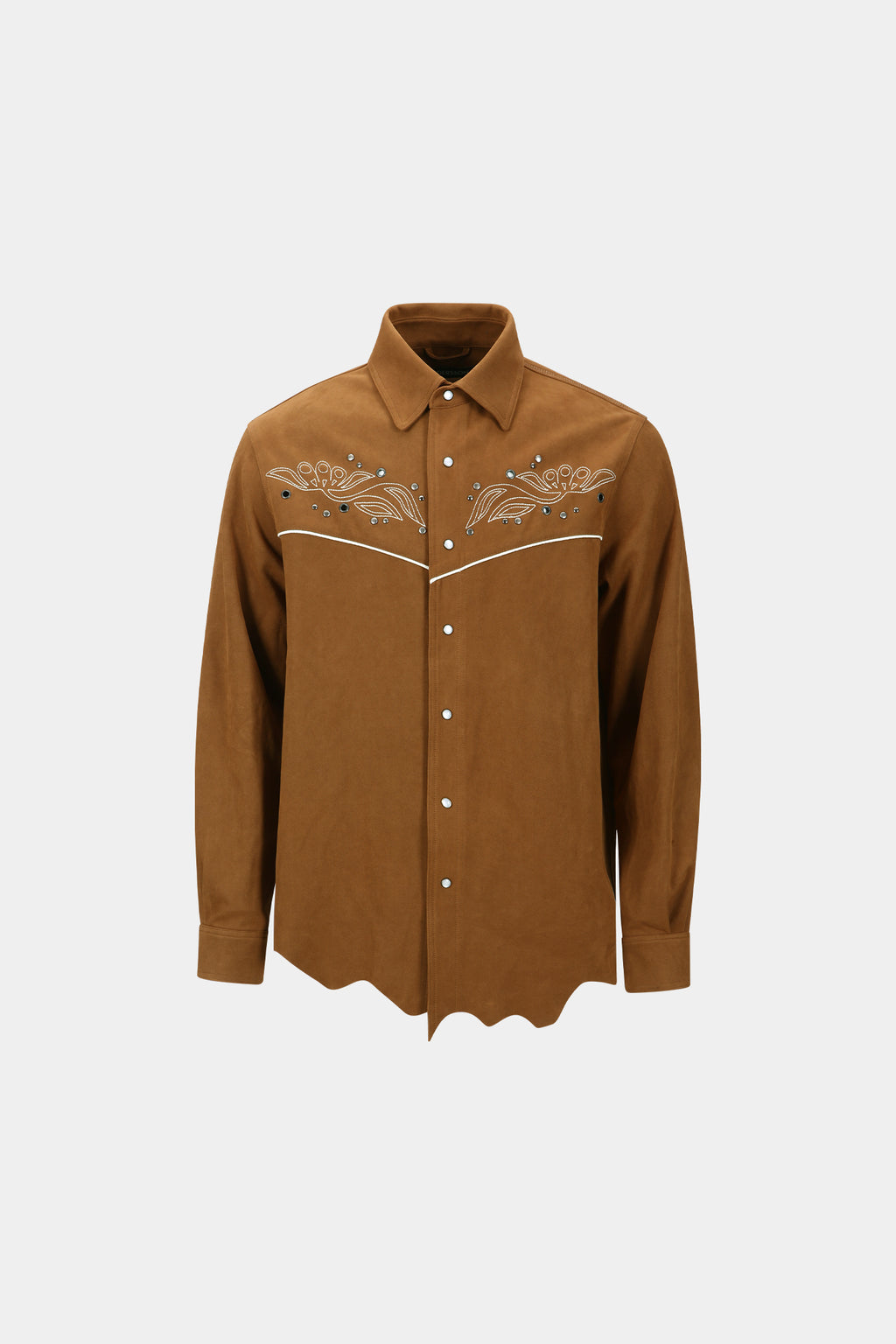 Andersson Bell - Lemmans Faux-Suede Shirts (Tan) product image 9 | TRAB K-Fashion Australia