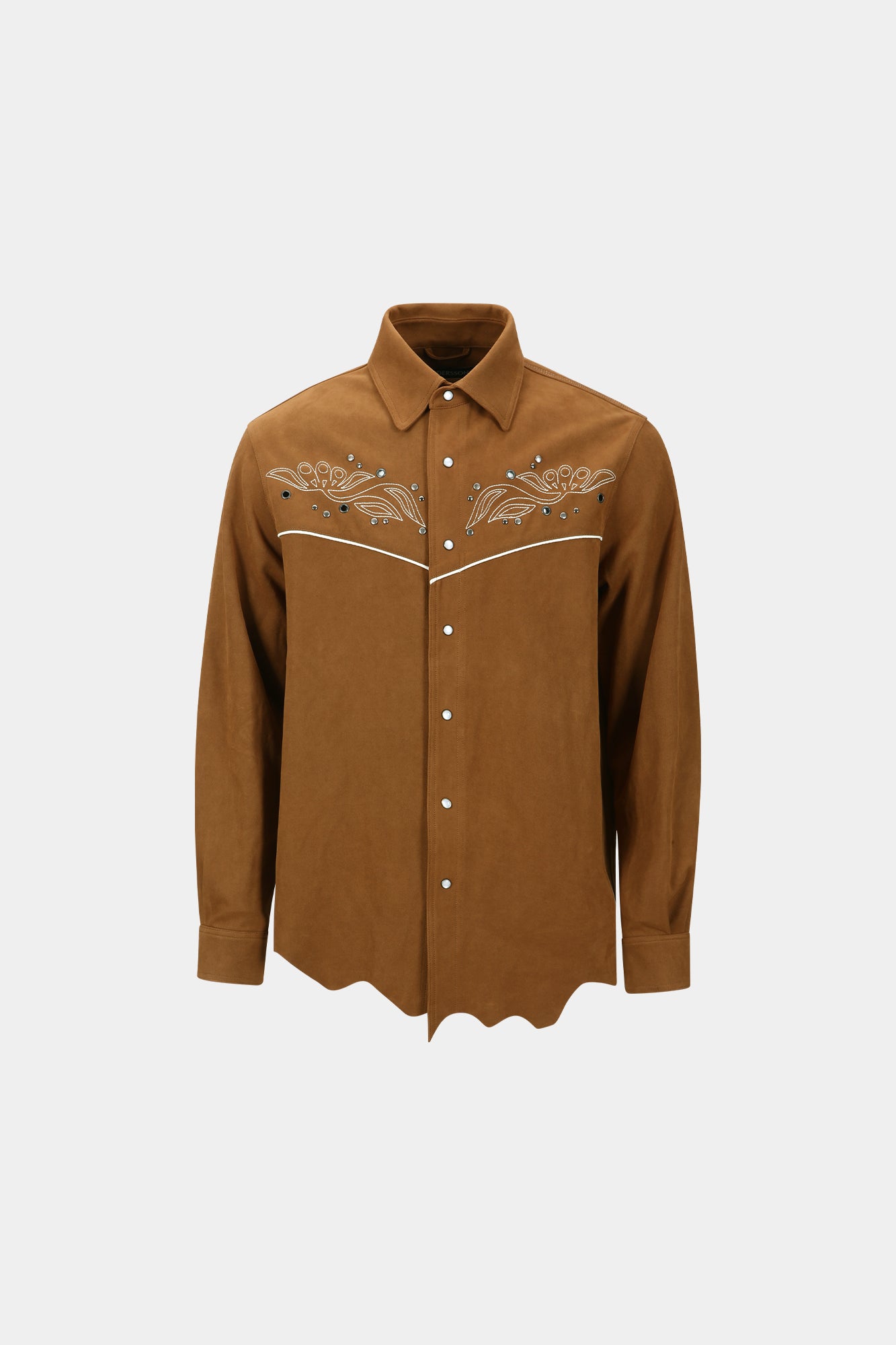 Andersson Bell - Lemmans Faux-Suede Shirts (Tan) product image 9 | TRAB K-Fashion Australia