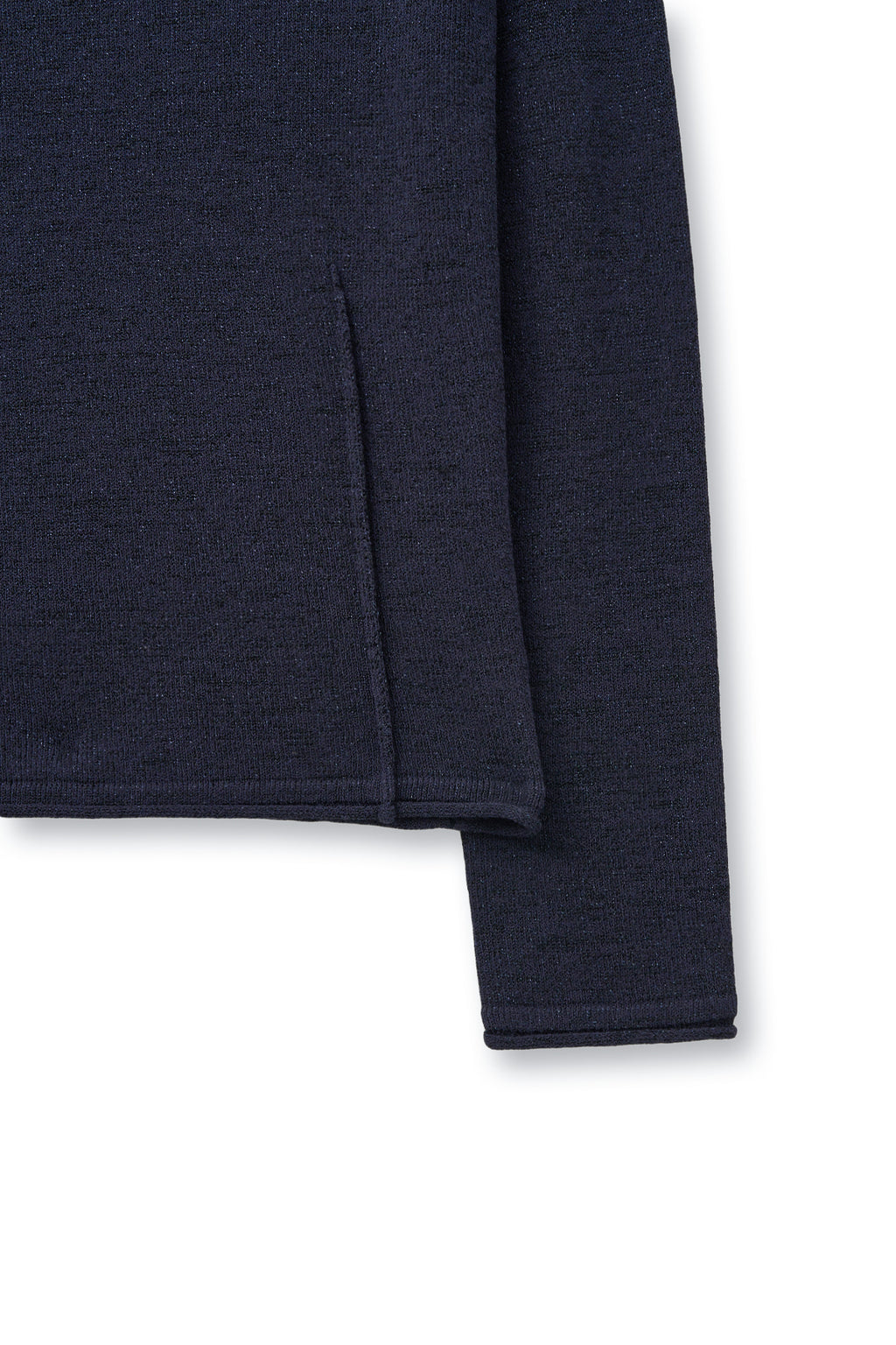 Matin Kim - Glitter Slim Logo Knit Top (Navy) product image 2 | TRAB K-Fashion Australia