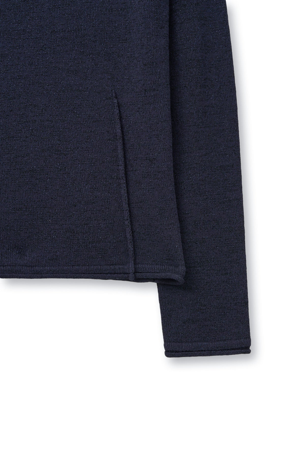 Matin Kim - Glitter Slim Logo Knit Top (Navy) product image 2 | TRAB K-Fashion Australia