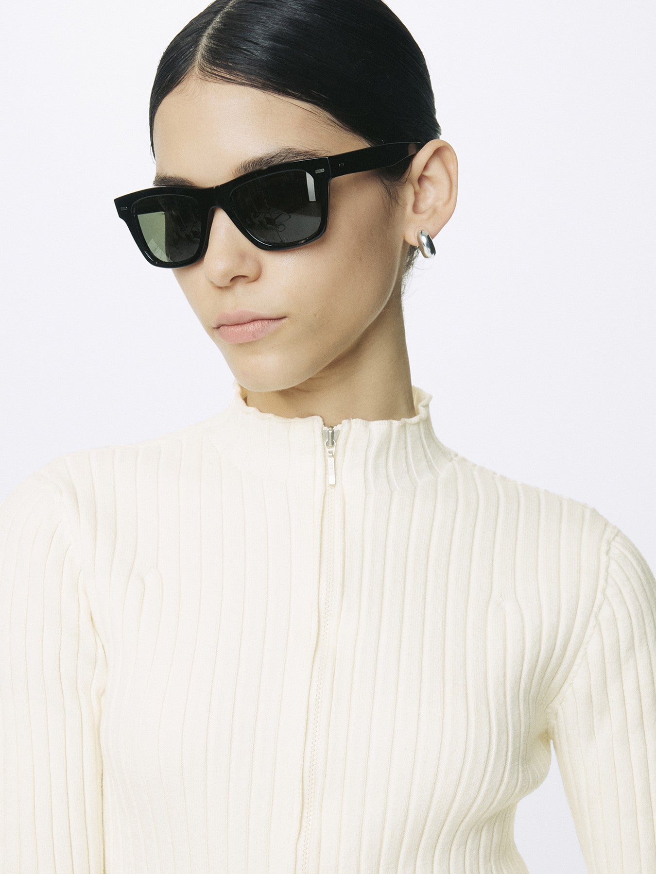 Tonywack - Cotton Ribbed Full Zip-Up (Cream) product image 7 | TRAB K-Fashion Australia