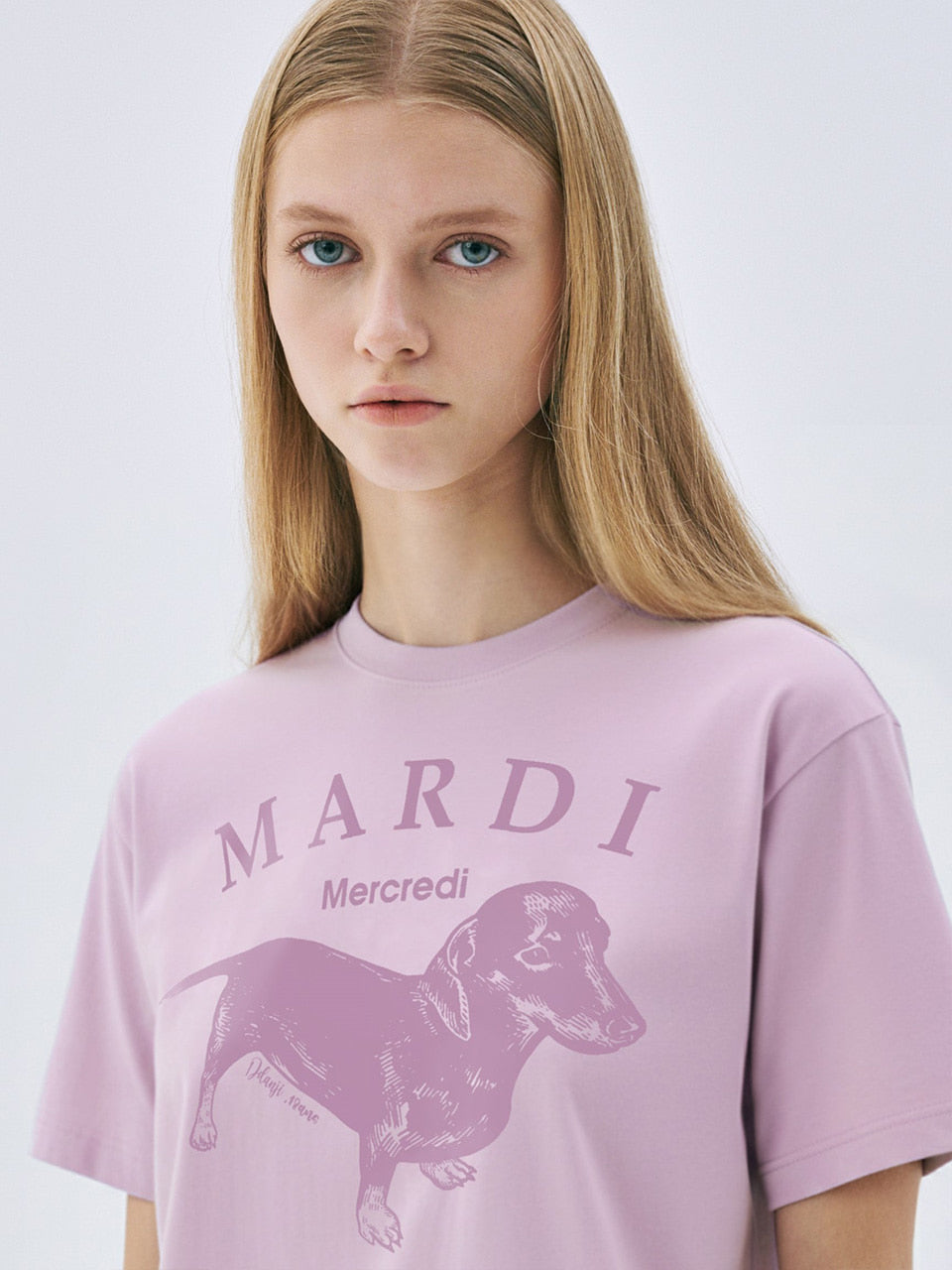 Mardi Mercredi - Slim Tshirt Ddanji Pastel (Lavender) product image 1 | TRAB K-Fashion Australia