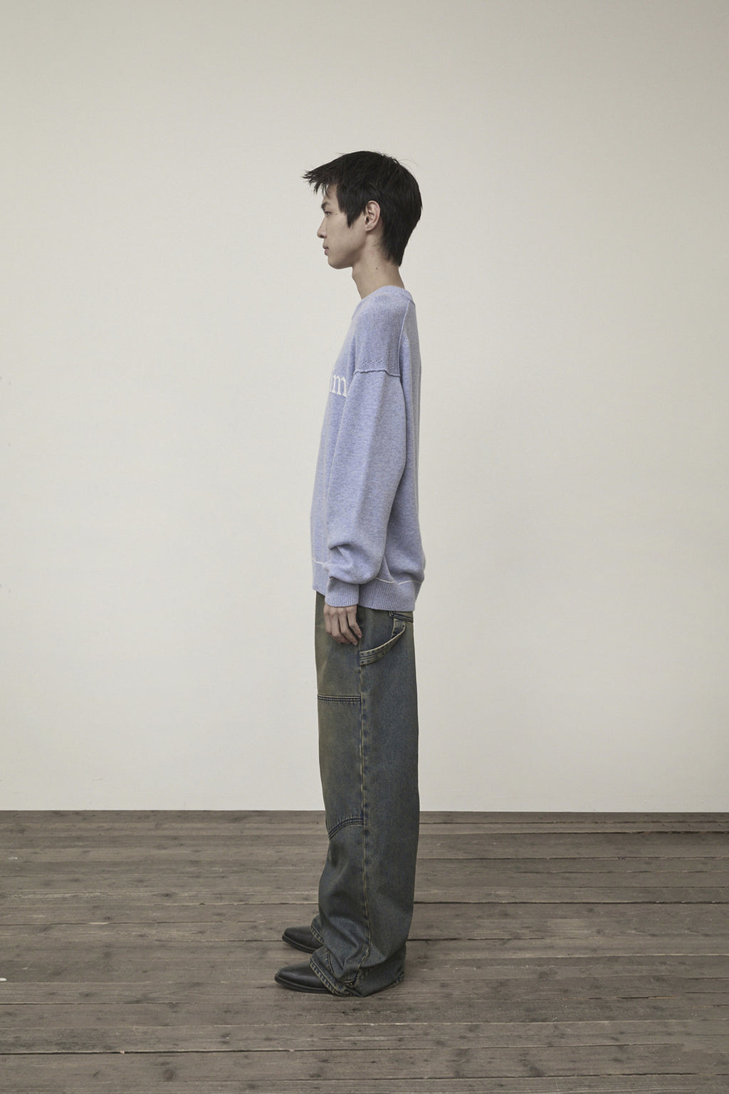 Matin Kim - Western Detail Denim Pants (Blue) product image 6 | TRAB K-Fashion Australia
