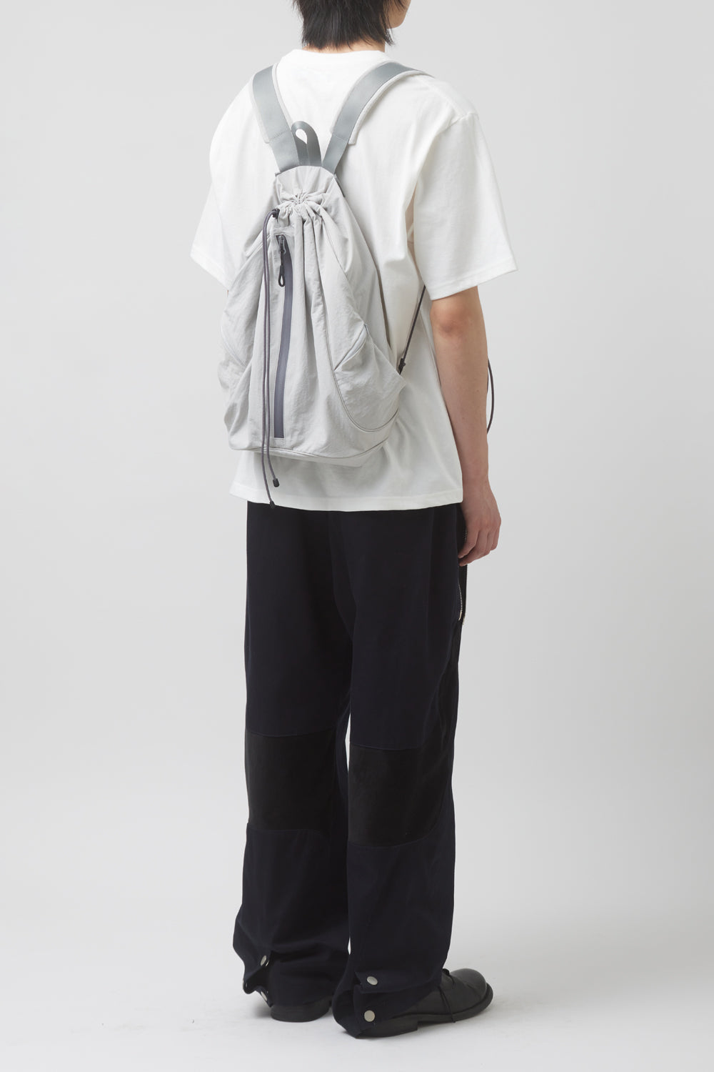 Hatchingroom - String Backpack Nylon Light (Grey) product image 11 | TRAB K-Fashion Australia