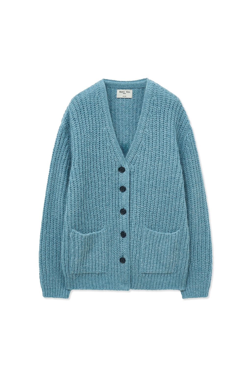 Matin Kim - Side Button Point Overfit Cardigan (Light Blue) product image 1 | TRAB K-Fashion Australia