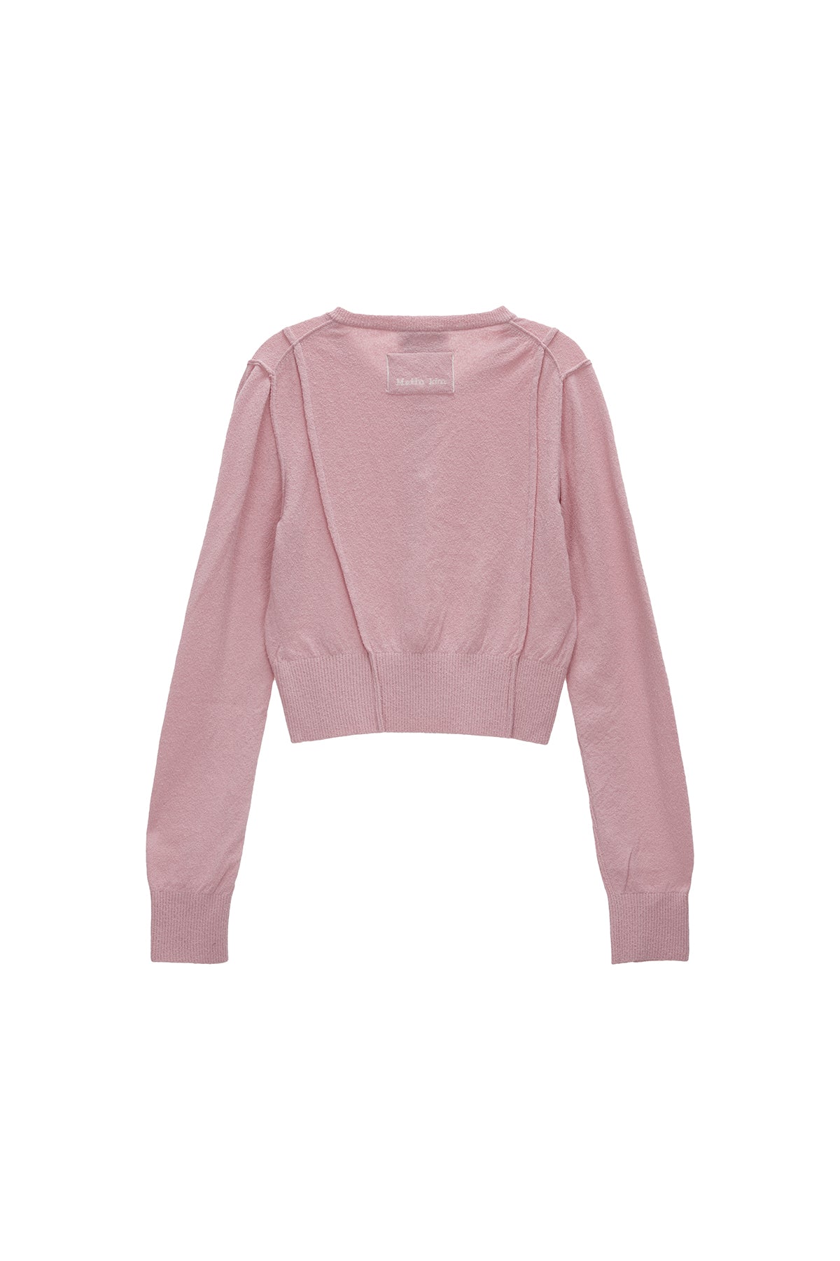 Matin Kim - Pintuck Point Knit Cardigan (Pink) product image 2 | TRAB K-Fashion Australia