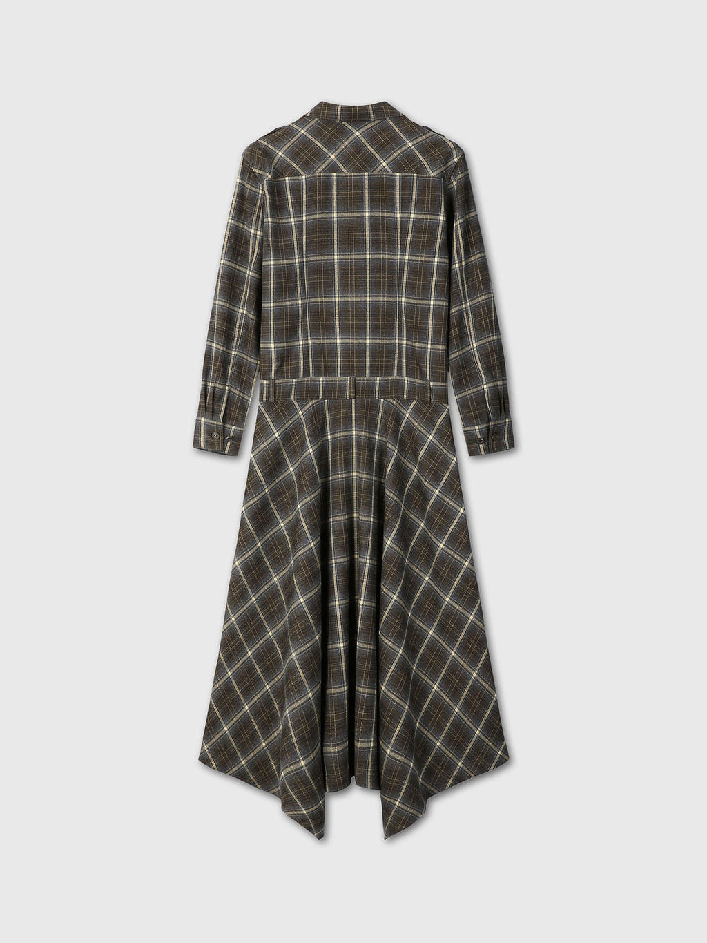 Tonywack - Checked Utility Shirt Dress (Blue Grey Check) product image 10 | TRAB K-Fashion Australia