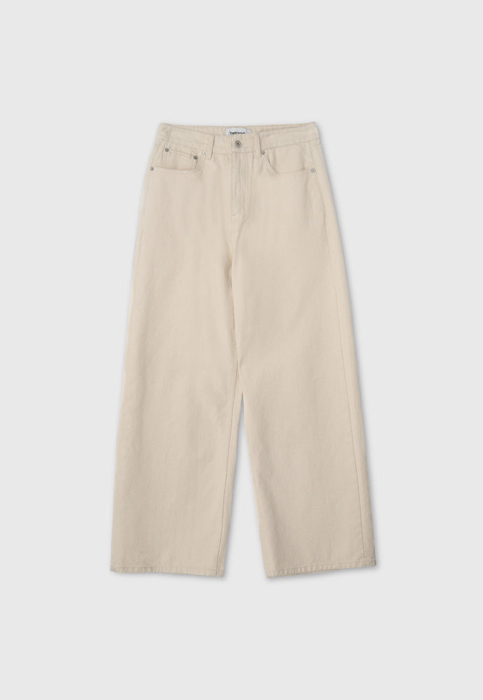 Tonywack - Wide-Leg Denim Jeans (Ecru) product image 8 | TRAB K-Fashion Australia