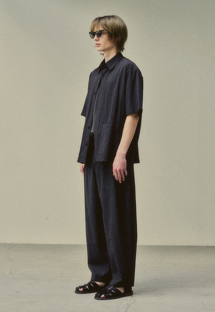 Art if acts - Two Pocket Half Shirt (Charcoal) product image 3 | TRAB K-Fashion Australia