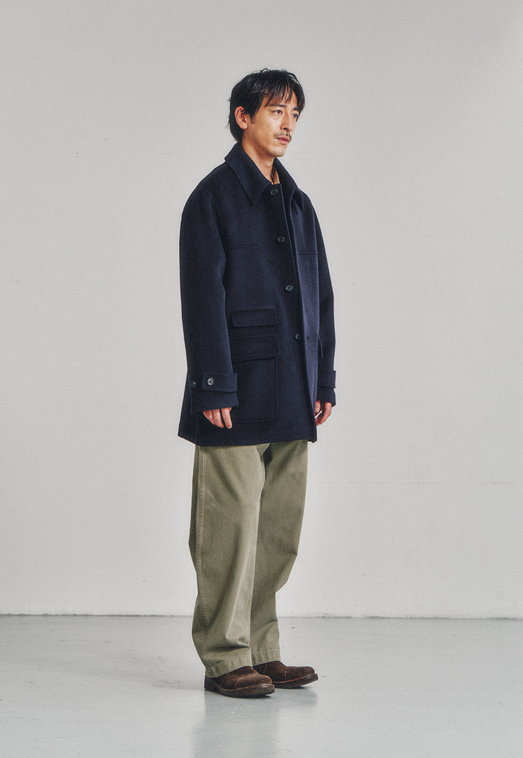 Art if acts - Handmade Car Coat (Deep Navy) product image 3 | TRAB K-Fashion Australia