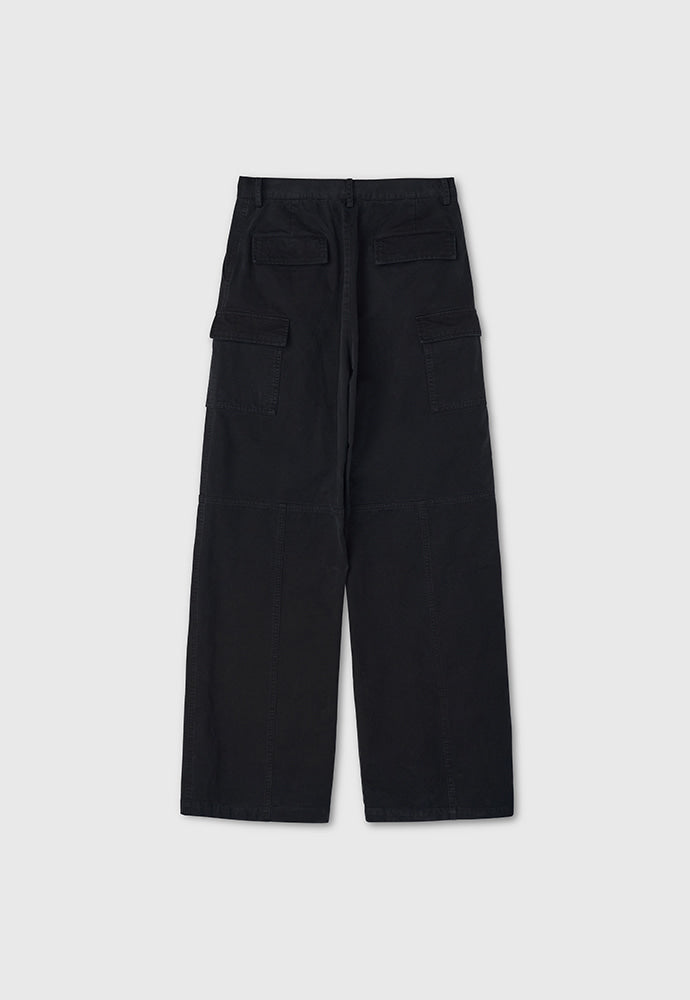 Tonywack - Wide-Leg Garment Washed Cargo Pants (Faded Black) product image 7 | TRAB K-Fashion Australia