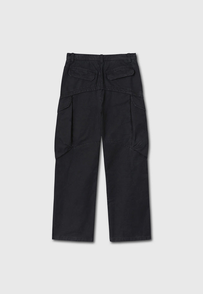 Tonywack - Garment-Dyed Gabardine Wide Cargo Pants (Carbon Pigment) product image 7 | TRAB K-Fashion Australia