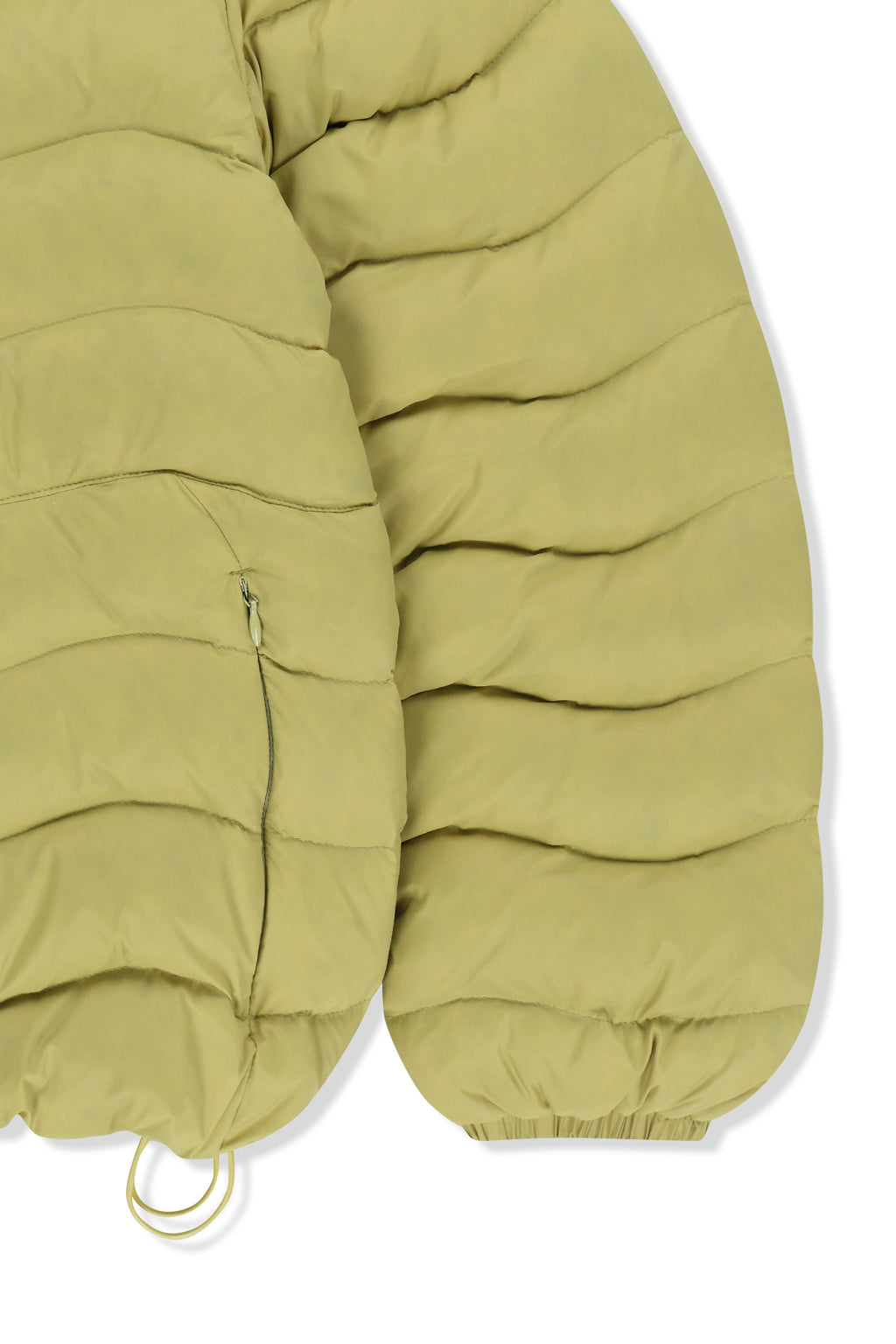 Matin Kim - Flowing Quilted Hoody Down Jumper (Lime) product image 4 | TRAB K-Fashion Australia