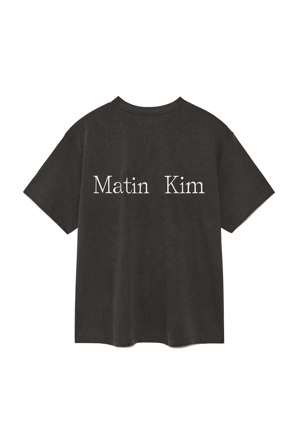 Matin Kim - Vintage Washed Logo Top (Charcoal) product image 2 | TRAB K-Fashion Australia