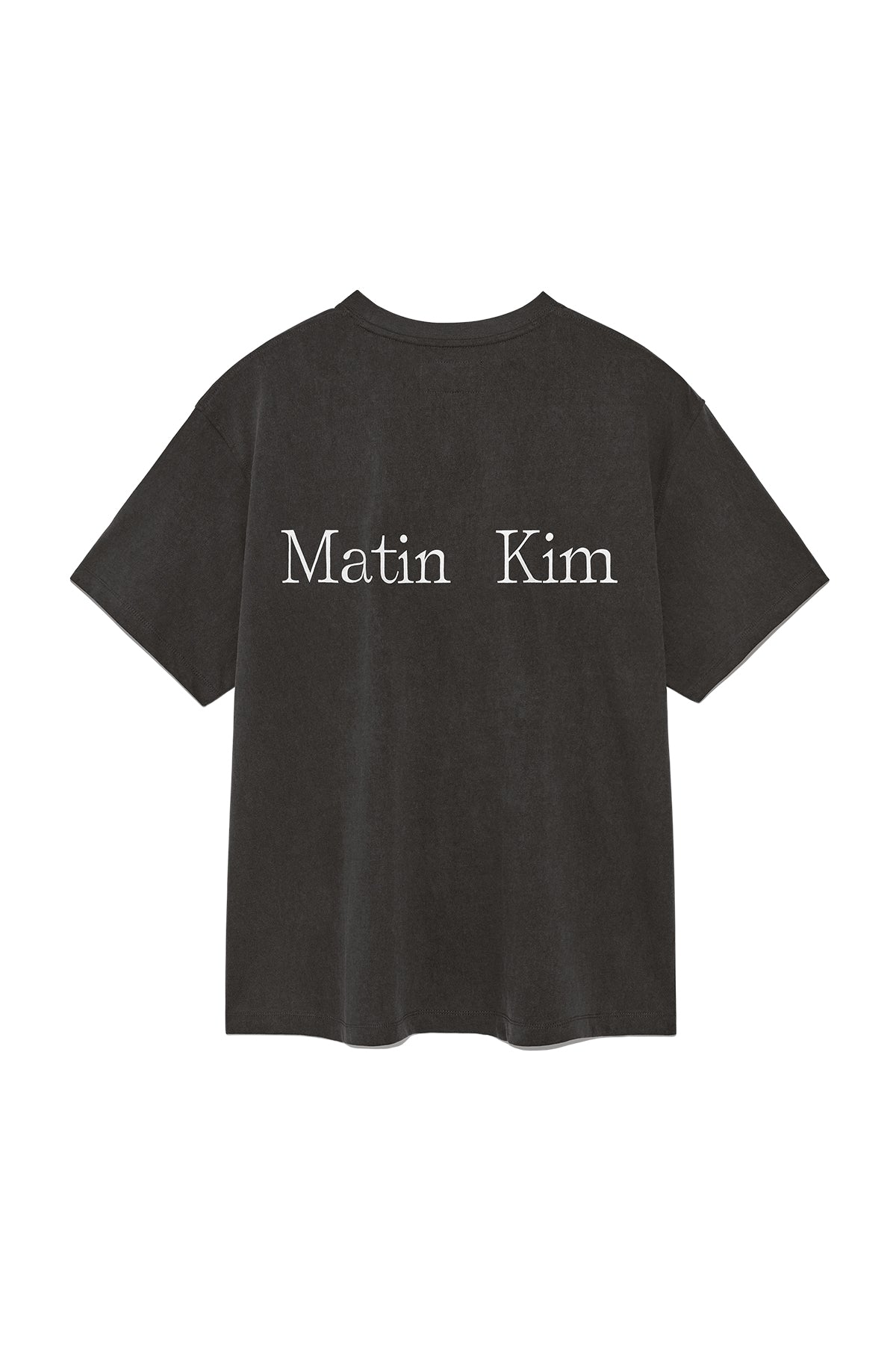 Matin Kim - Vintage Washed Logo Top (Charcoal) product image 2 | TRAB K-Fashion Australia
