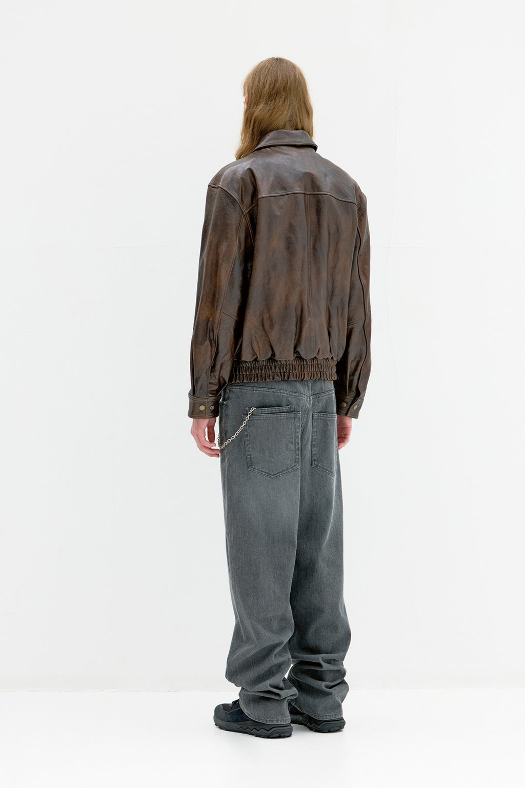 Coor - Vegetable Leather A-2 Jacket (Brown) product image 4 | TRAB K-Fashion Australia