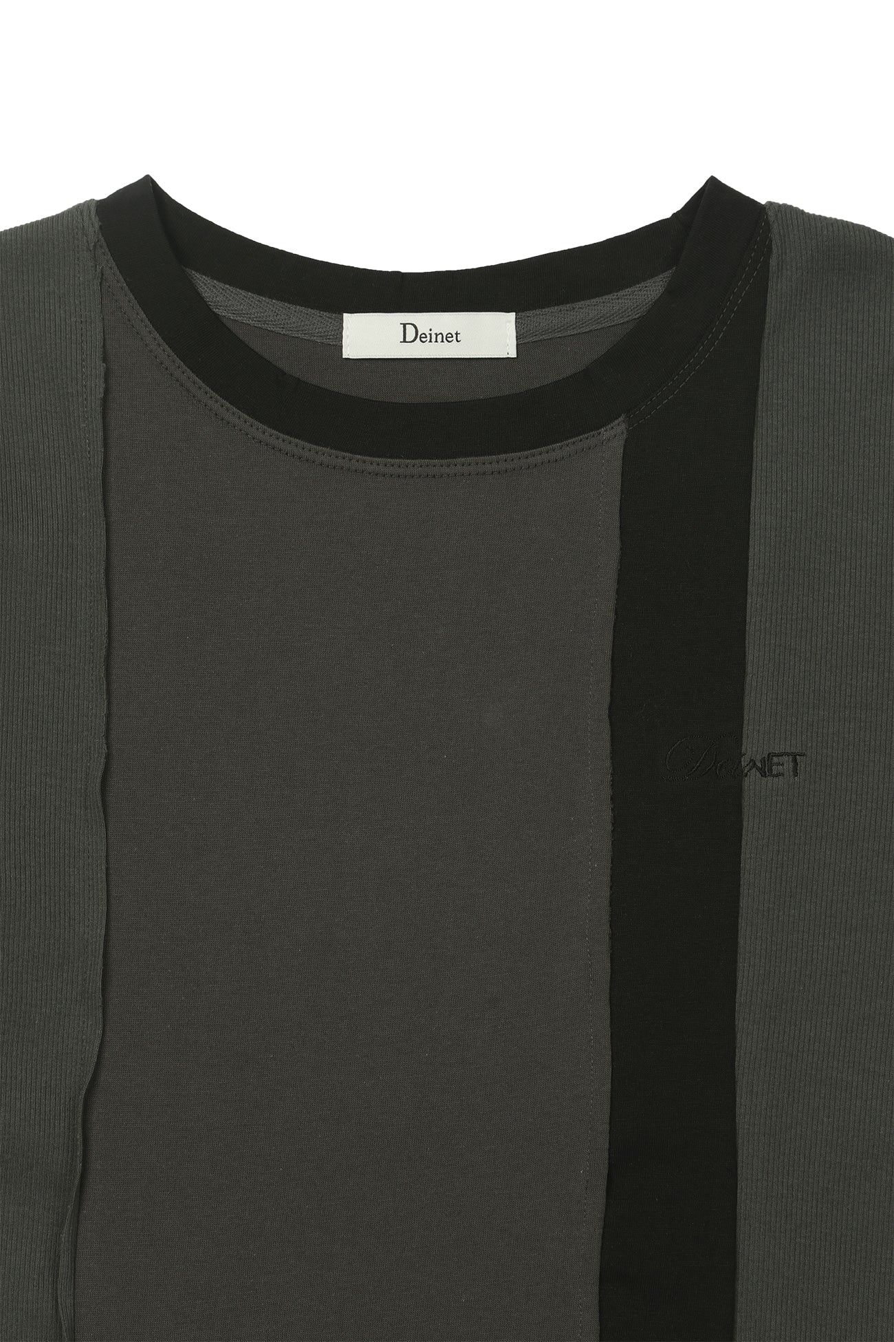 Deinet - Contrast T-Shirt (Charcoal) product image 3 | TRAB K-Fashion Australia