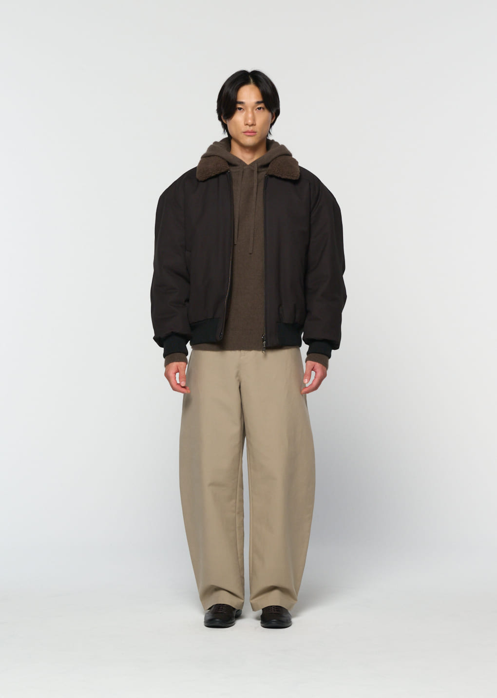 Amomento - cotton reversible shearling jumper (Black) product image 5 | TRAB K-Fashion Australia