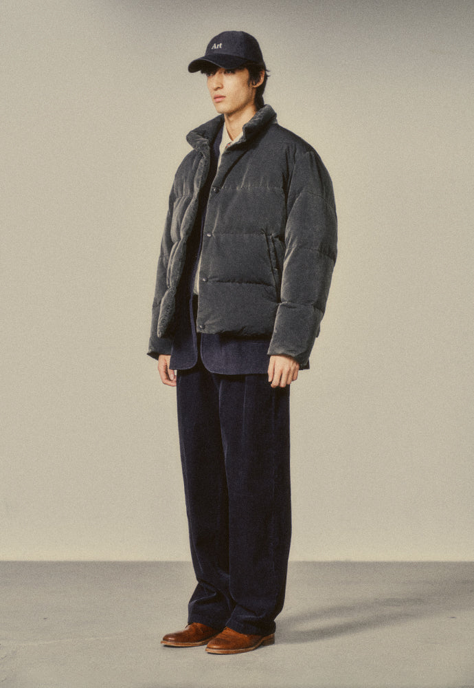 Art if acts - Garment Washed Puffer Down Jacket (Faded Black) product image 3 | TRAB K-Fashion Australia