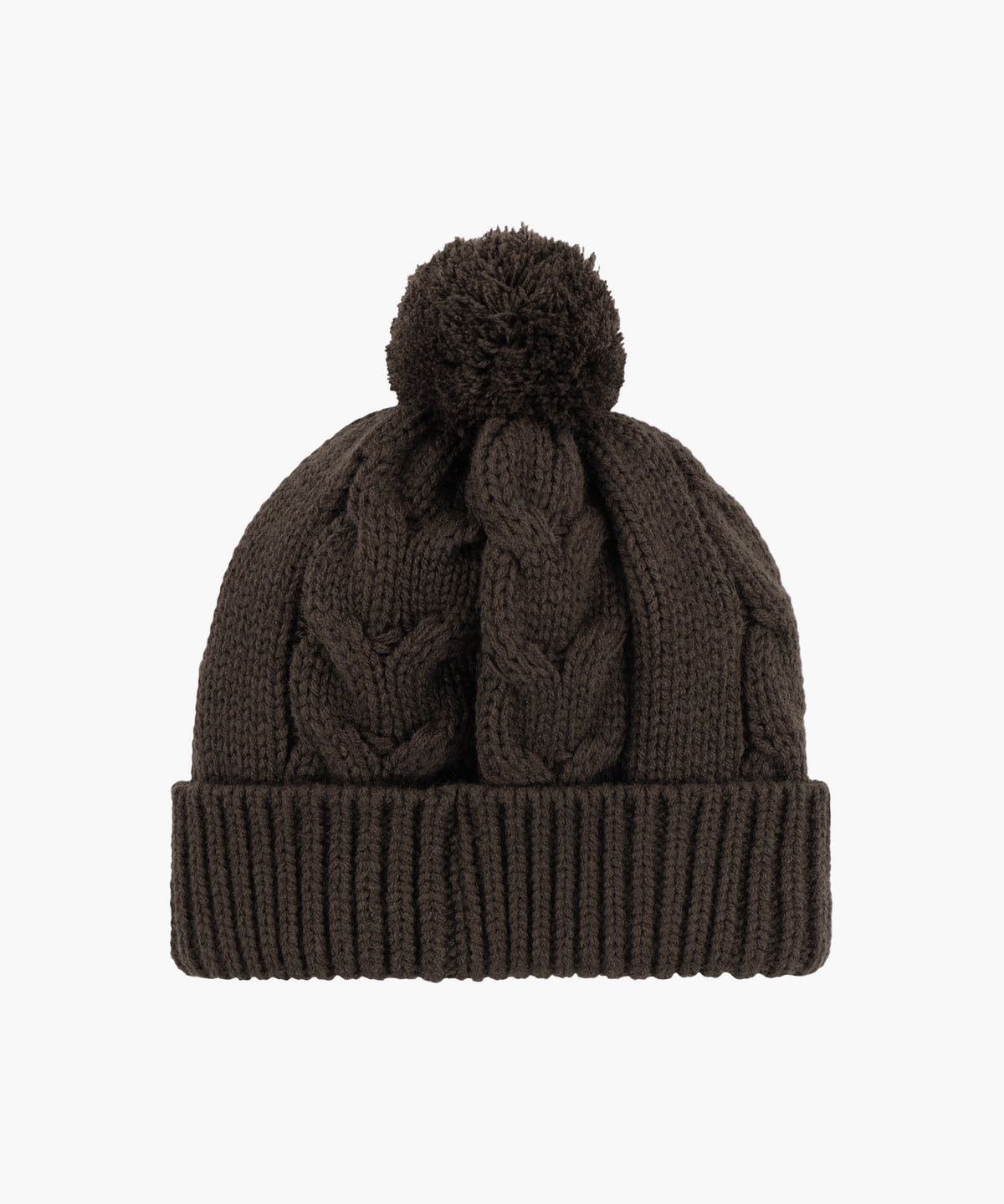 Marithe & Francois Girbaud - Cable Knit Beanie (Brown) product image 3 | TRAB K-Fashion Australia