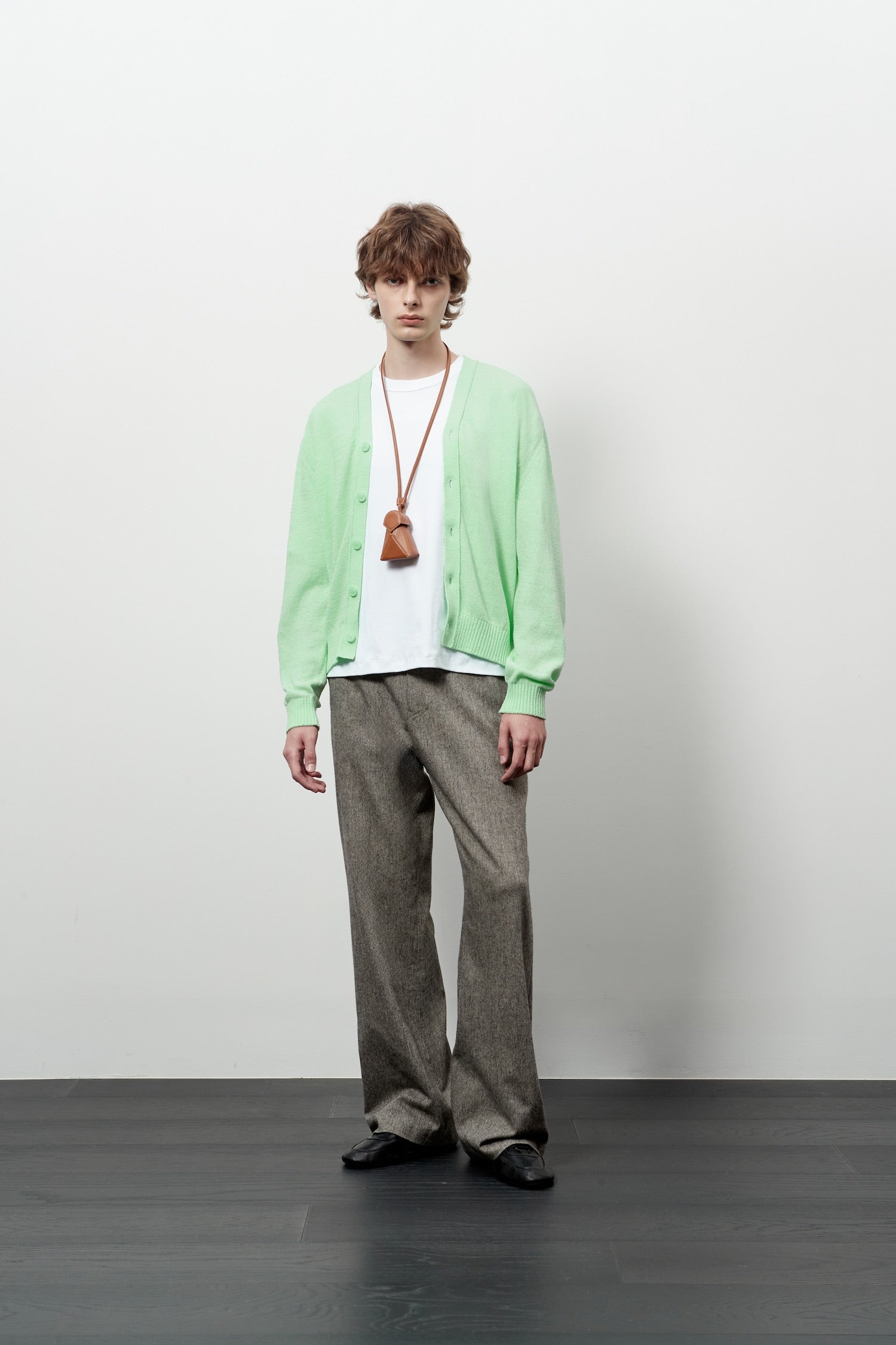 Stu - V- Neck Light Cardigan (Mint) product image 5 | TRAB K-Fashion Australia