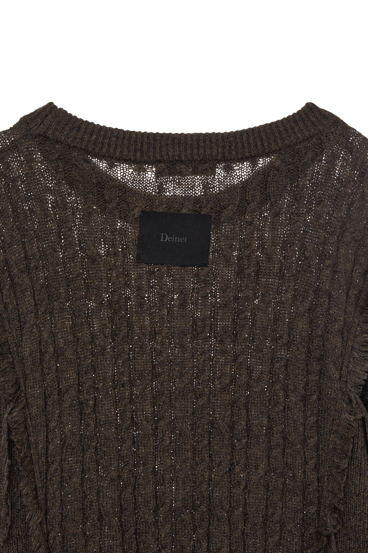 Deinet - Cabled Pullover Knit (Brown) product image 4 | TRAB K-Fashion Australia