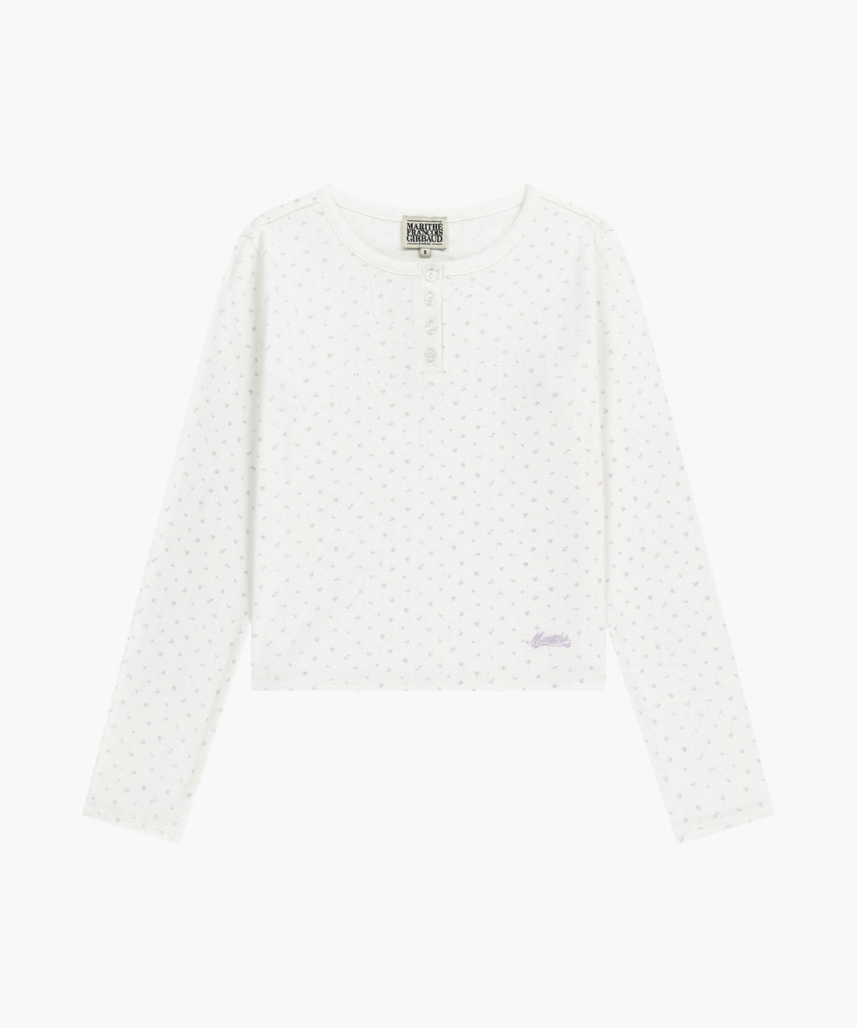 Marithe & Francois Girbaud - Flower Pattern Long Sleeve Tee (Ivory) product image 6 | TRAB K-Fashion Australia