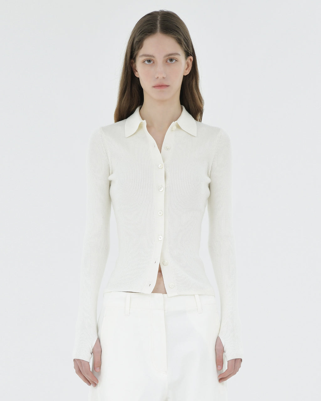 Brownyard - Collar Cardigan (Ivory) product image 1 | TRAB K-Fashion Australia