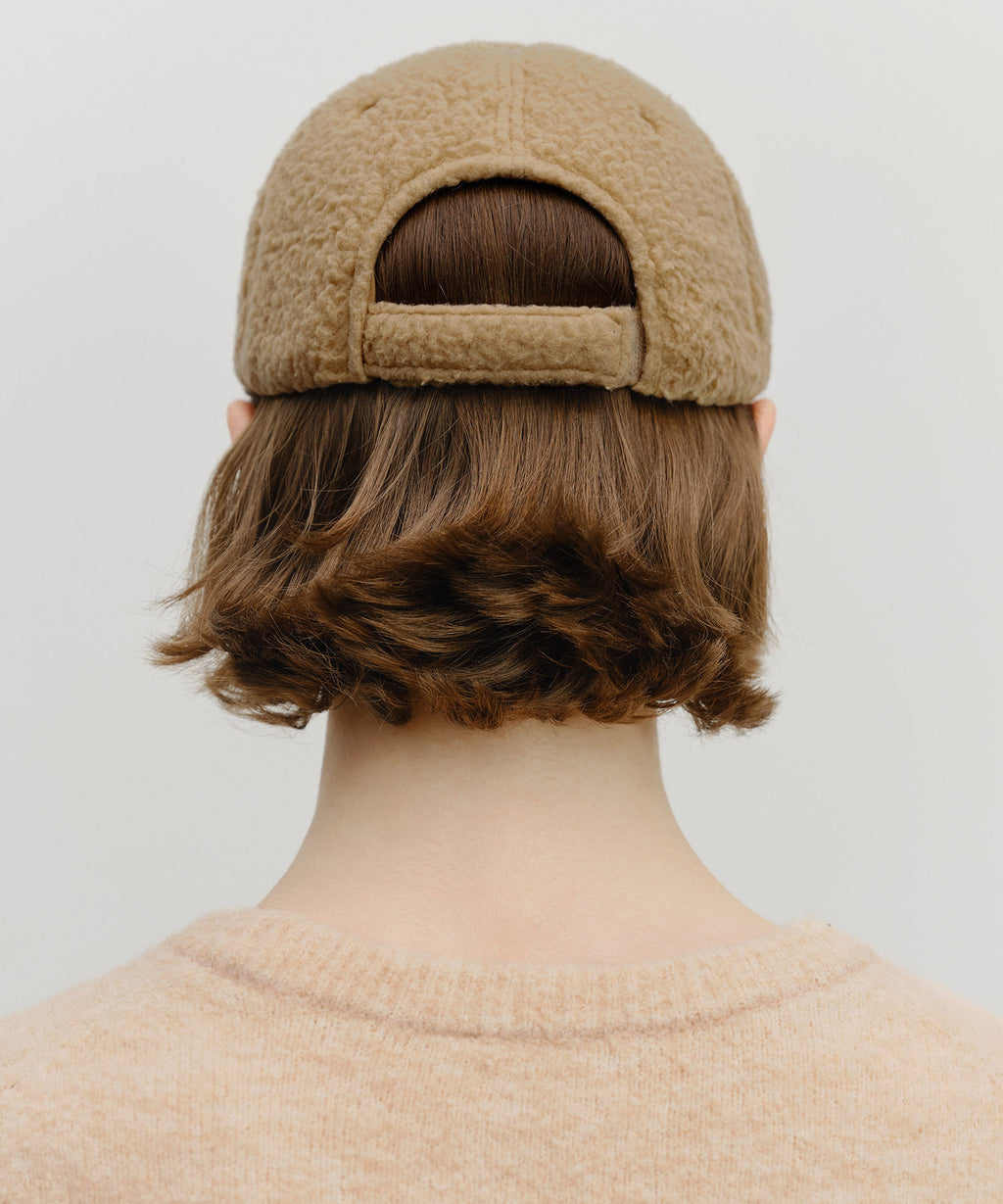 Marithe & Francois Girbaud - Classic Logo Fleece Ball Cap (Dark Beige) product image 5 | TRAB K-Fashion Australia