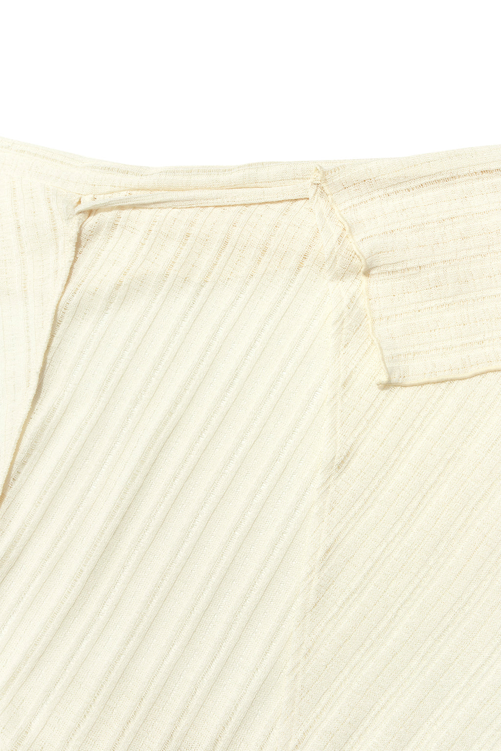 Matin Kim - Foldover Layered Maxi Wrap Skirt (Ivory) product image 5 | TRAB K-Fashion Australia