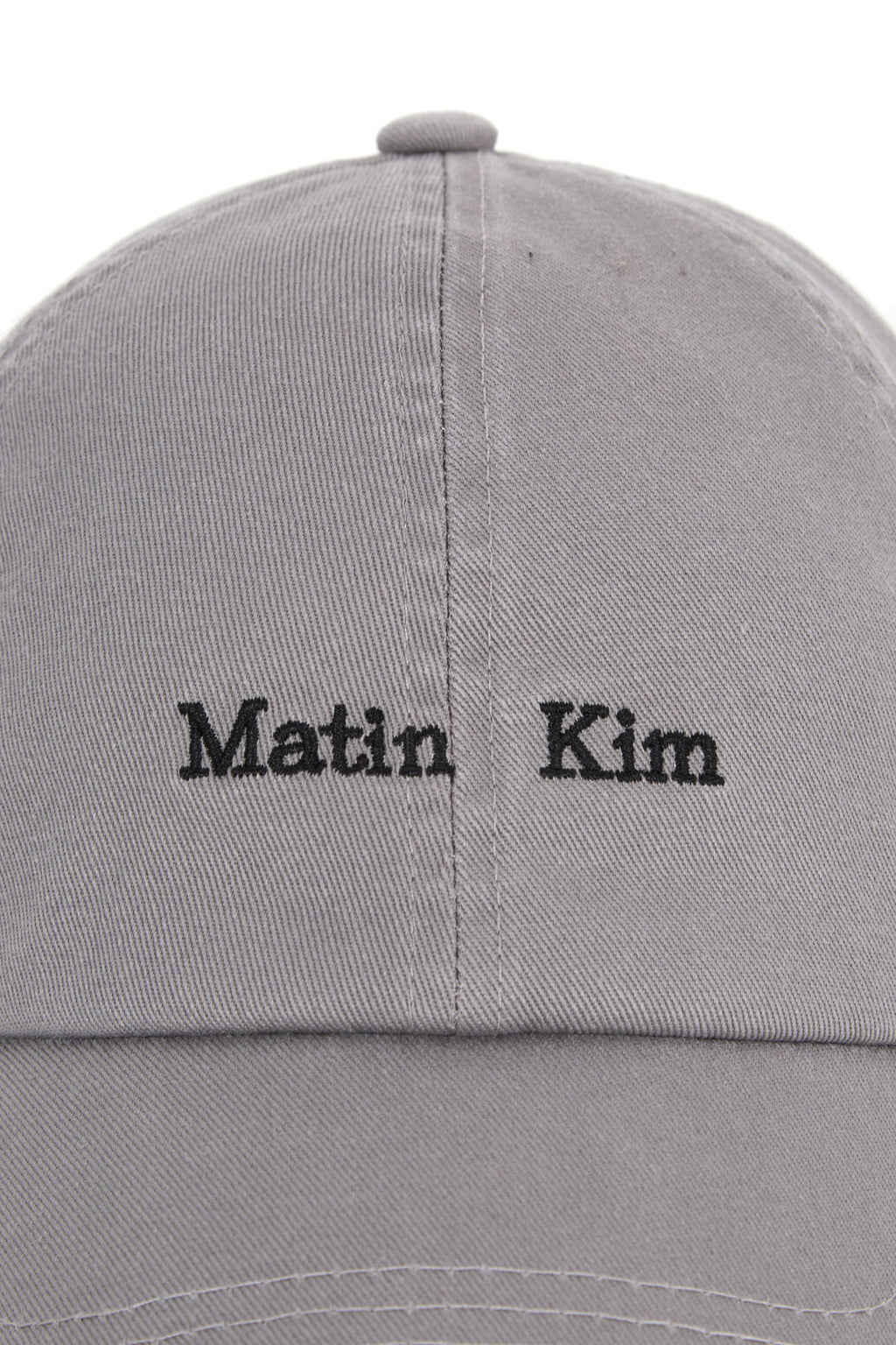 Matin Kim - Matin Mini Classic Logo Ball Cap (Grey) product image 4 | TRAB K-Fashion Australia