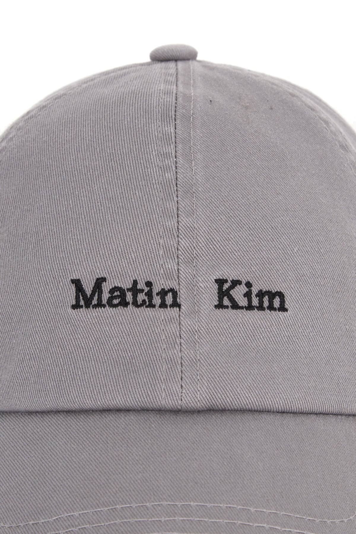 Matin Kim - Matin Mini Classic Logo Ball Cap (Grey) product image 4 | TRAB K-Fashion Australia