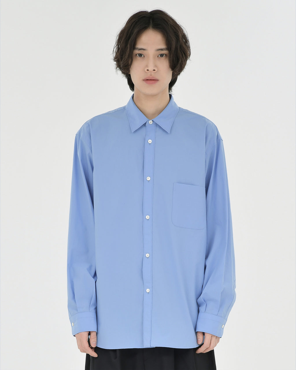 Brownyard - Essential Shirt (Sax Blue) product image 1 | TRAB K-Fashion Australia