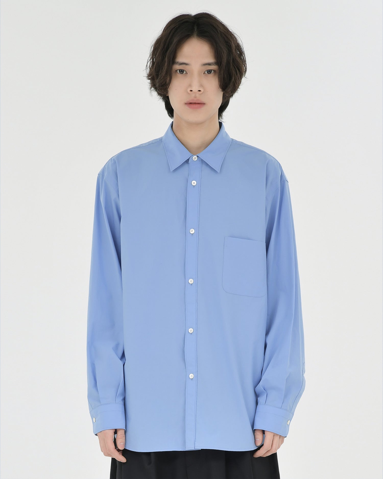 Brownyard - Essential Shirt (Sax Blue) product image 1 | TRAB K-Fashion Australia