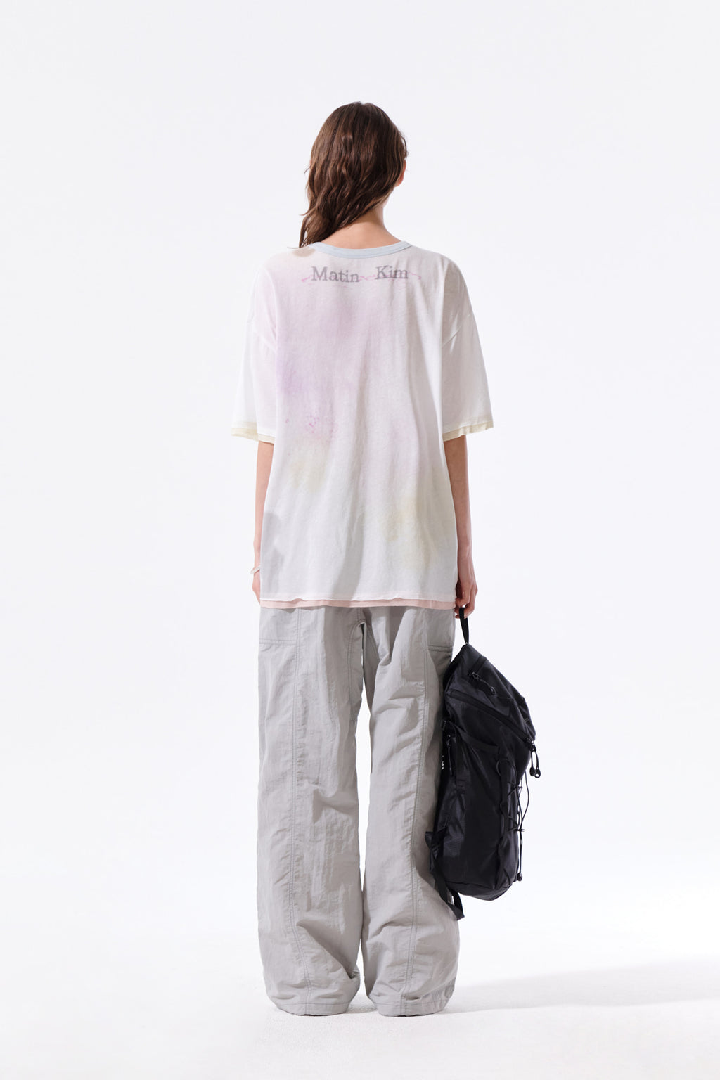 Matin Kim - Sketch Graffiti Over Fit Top (White) product image 7 | TRAB K-Fashion Australia