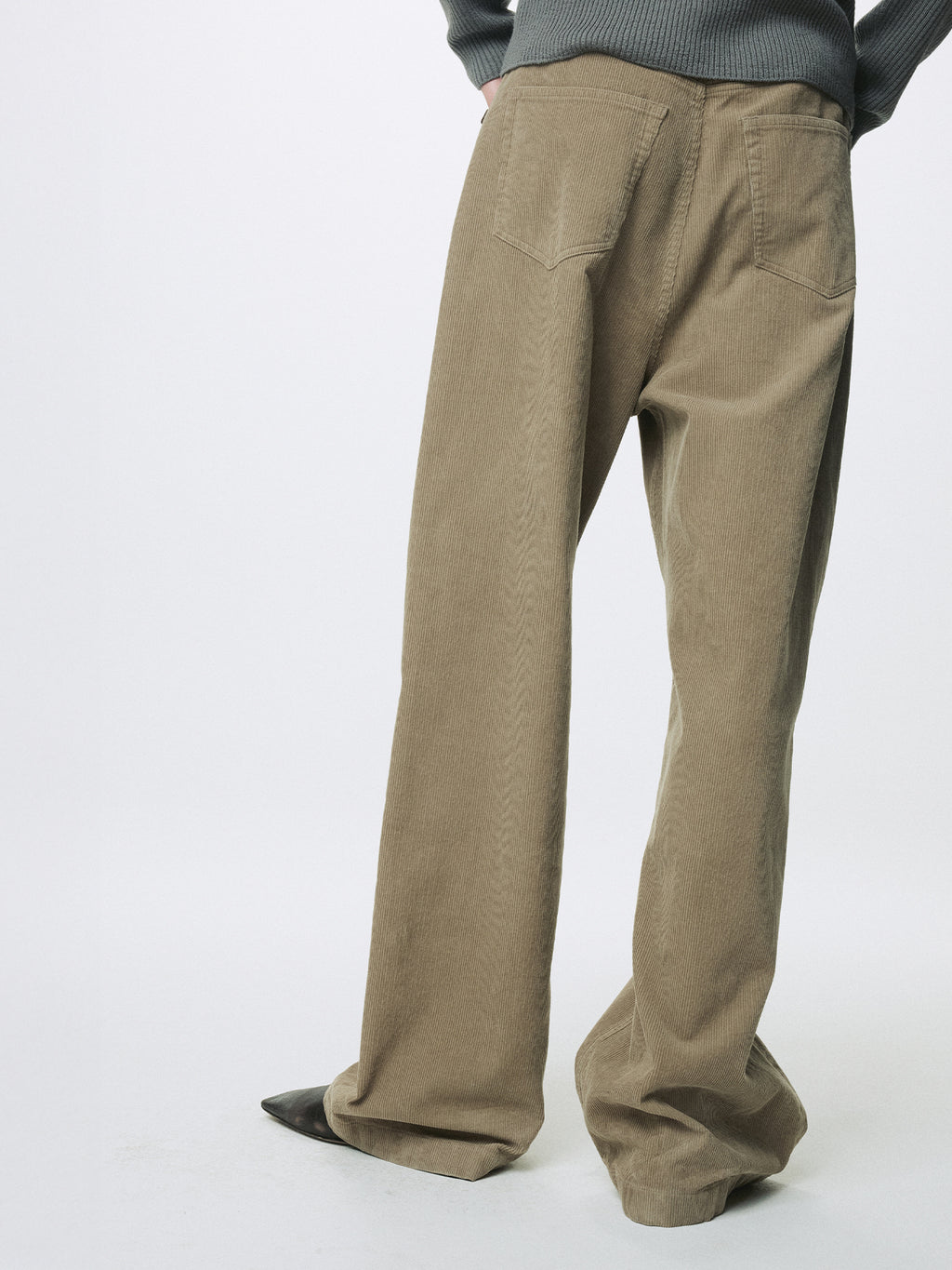 Tonywack - Washed Corduroy Wide-Leg Pants (Beige) product image 5 | TRAB K-Fashion Australia