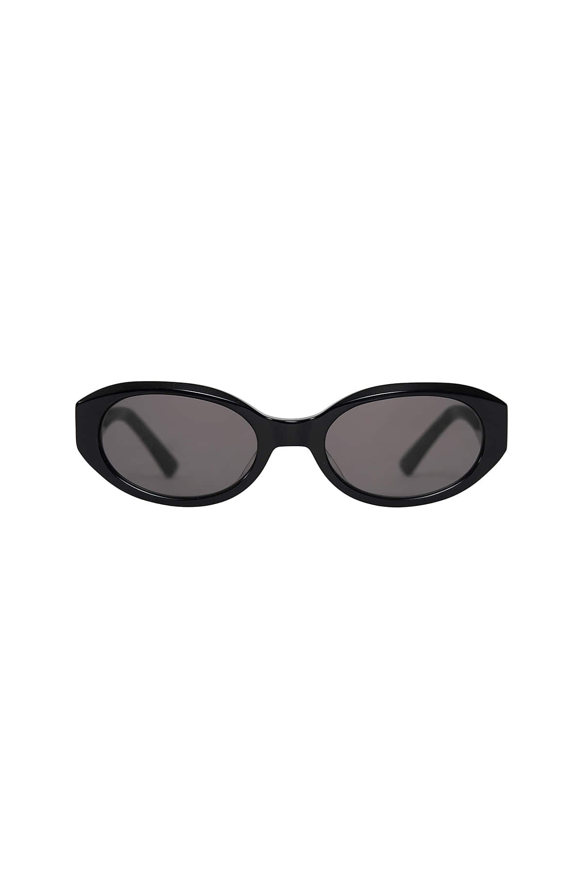 Matin Kim - Matin Bold Oval Sunglasses (Black) product image 1 | TRAB K-Fashion Australia