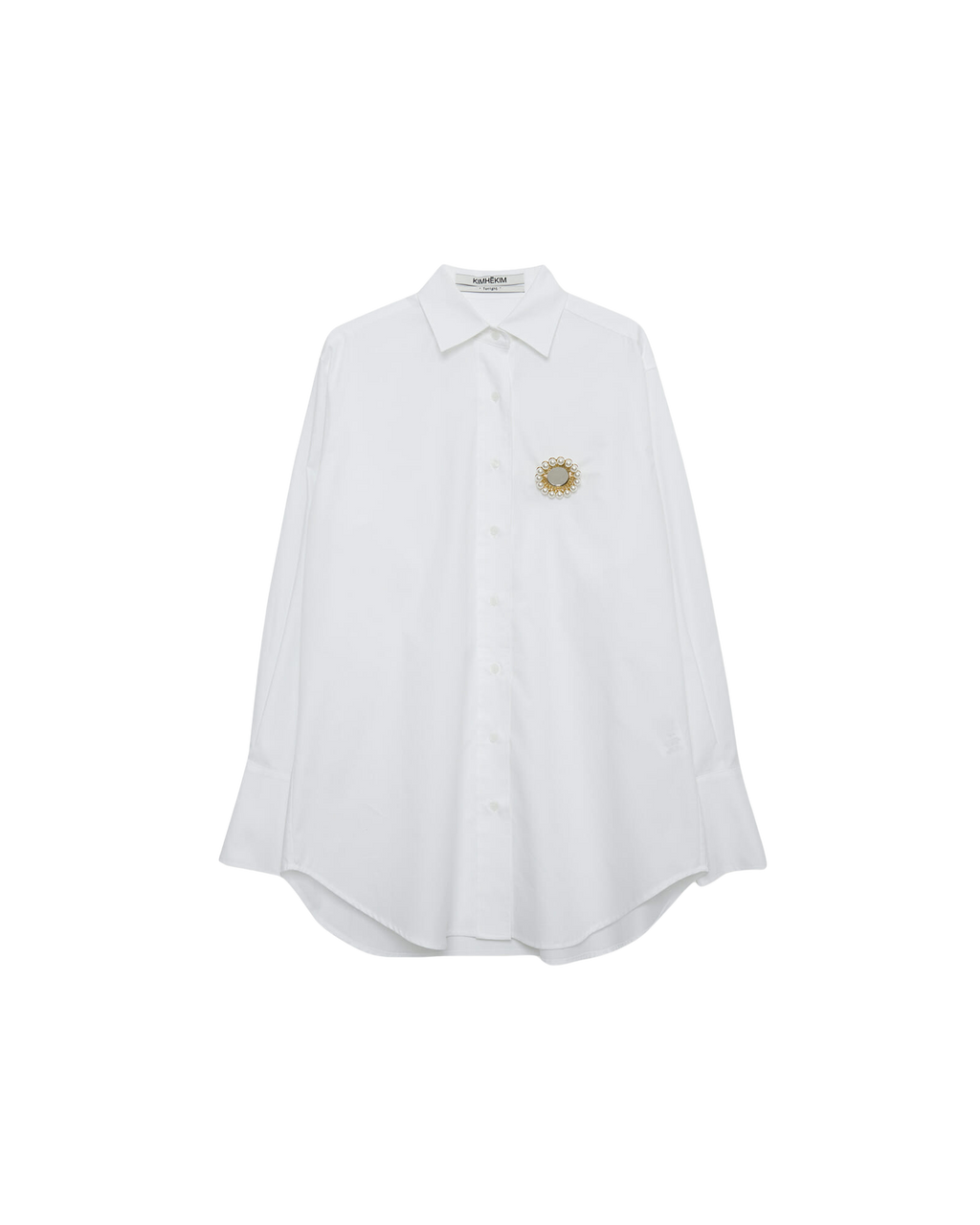 Kimhe Kim - Shirt With Brooch (White) product image 8 | TRAB K-Fashion Australia