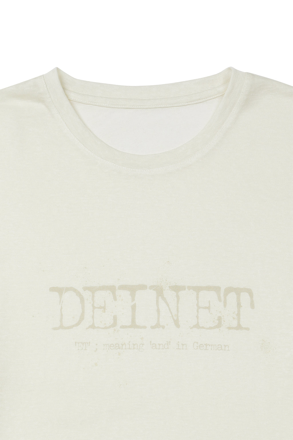 Deinet - Overfit Sweat Graphics T-Shirt (Ivory) product image 9 | TRAB K-Fashion Australia