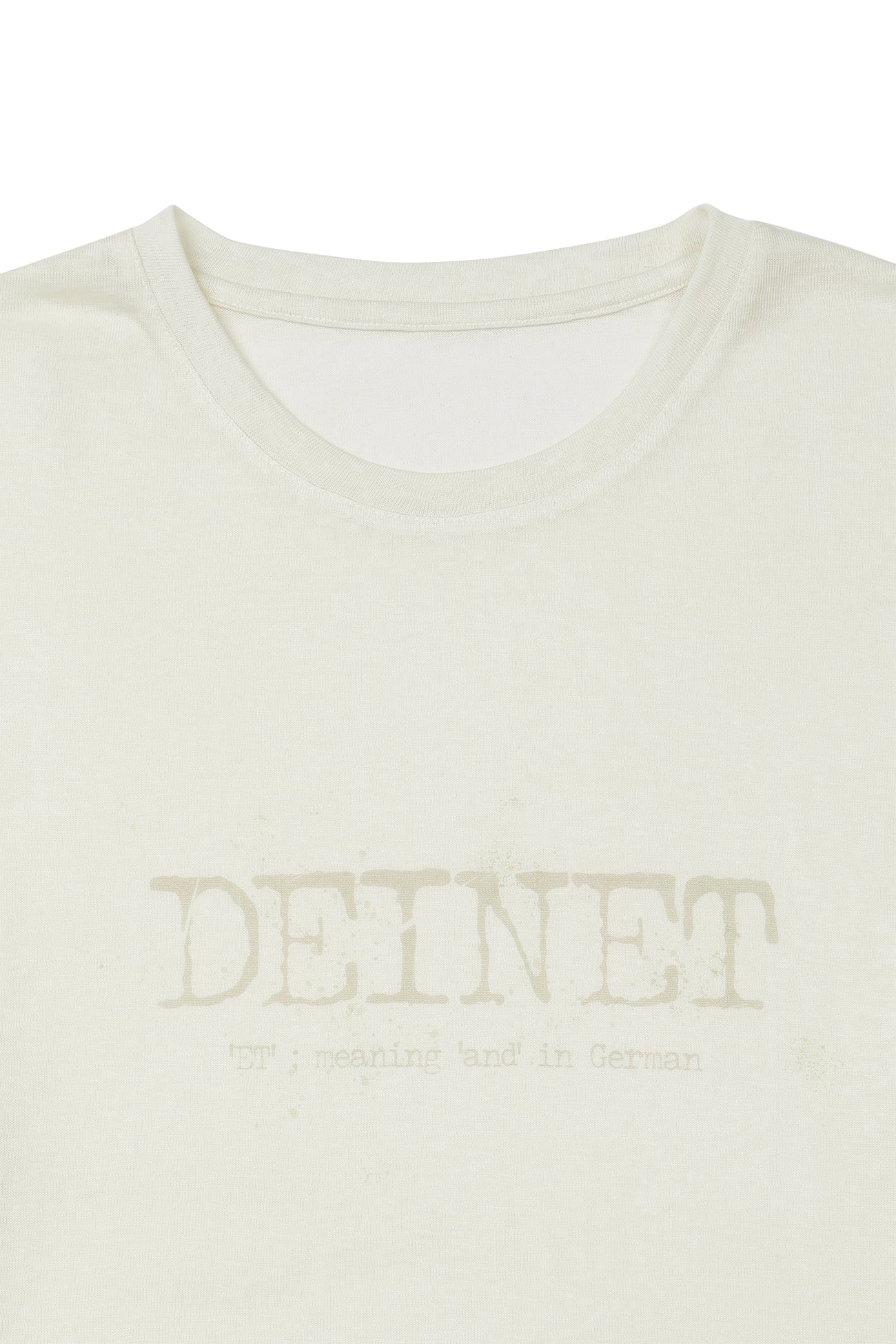 Deinet - Overfit Sweat Graphics T-Shirt (Ivory) product image 9 | TRAB K-Fashion Australia