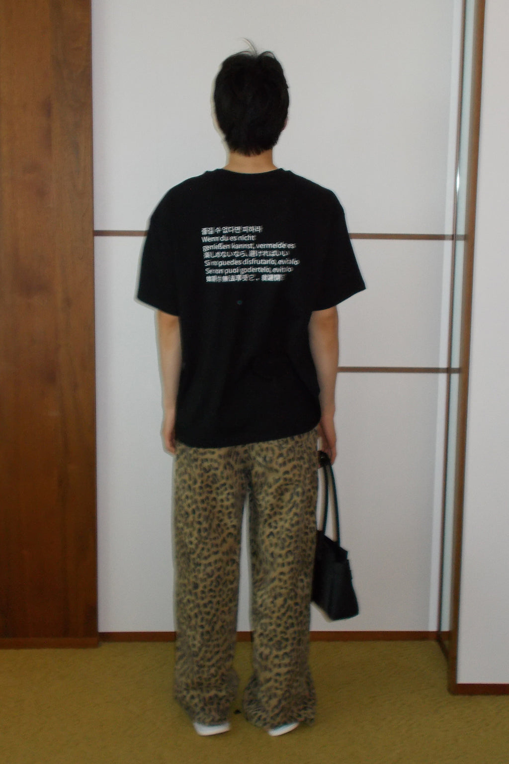 Deinet - If You Can't Enjoy It, Avoid It T-Shirt (Black) product image 4 | TRAB K-Fashion Australia
