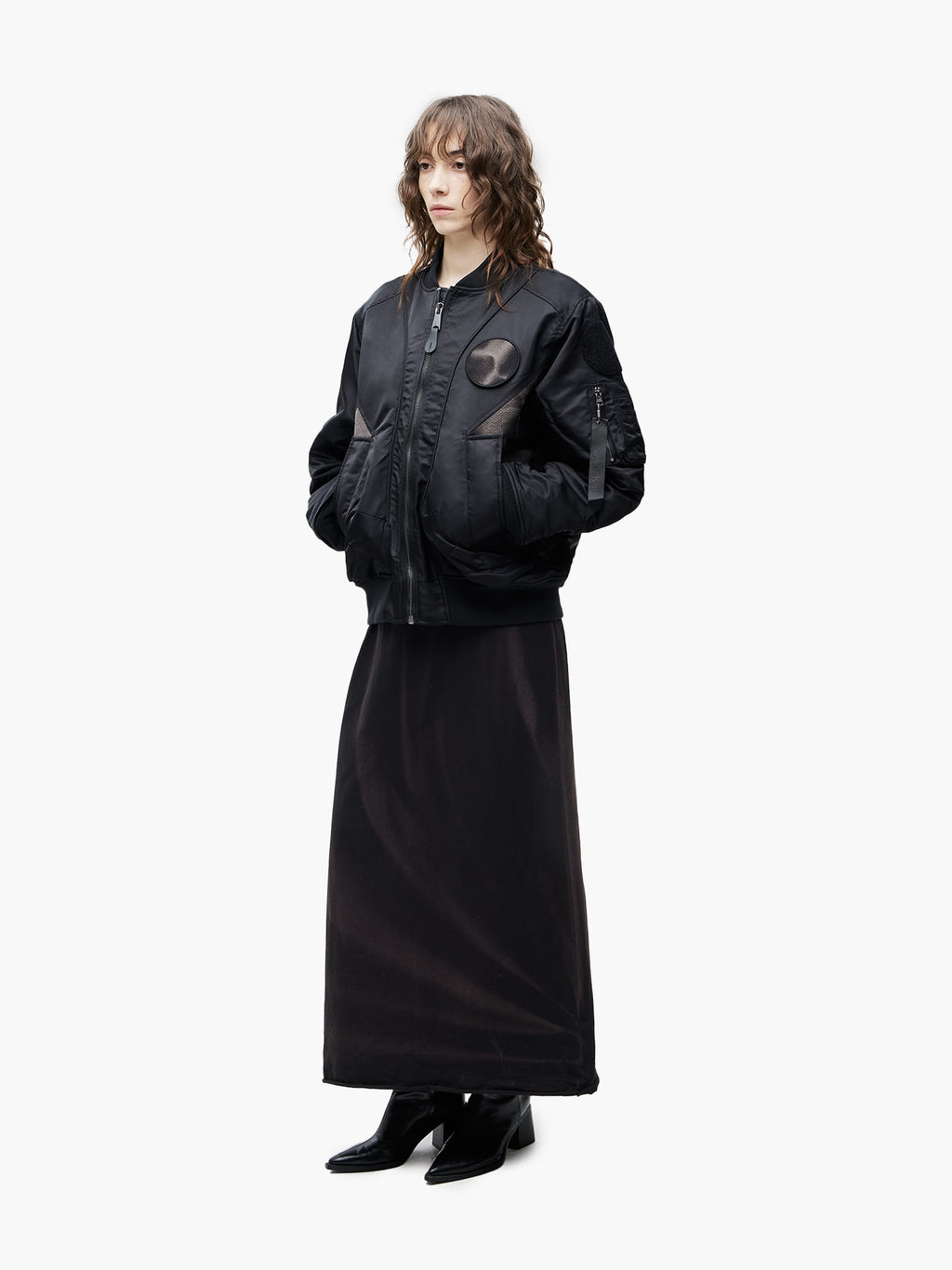 Jiyong Kim - Sun-Bleached Flight Jacket (Black) product image 3 | TRAB K-Fashion Australia