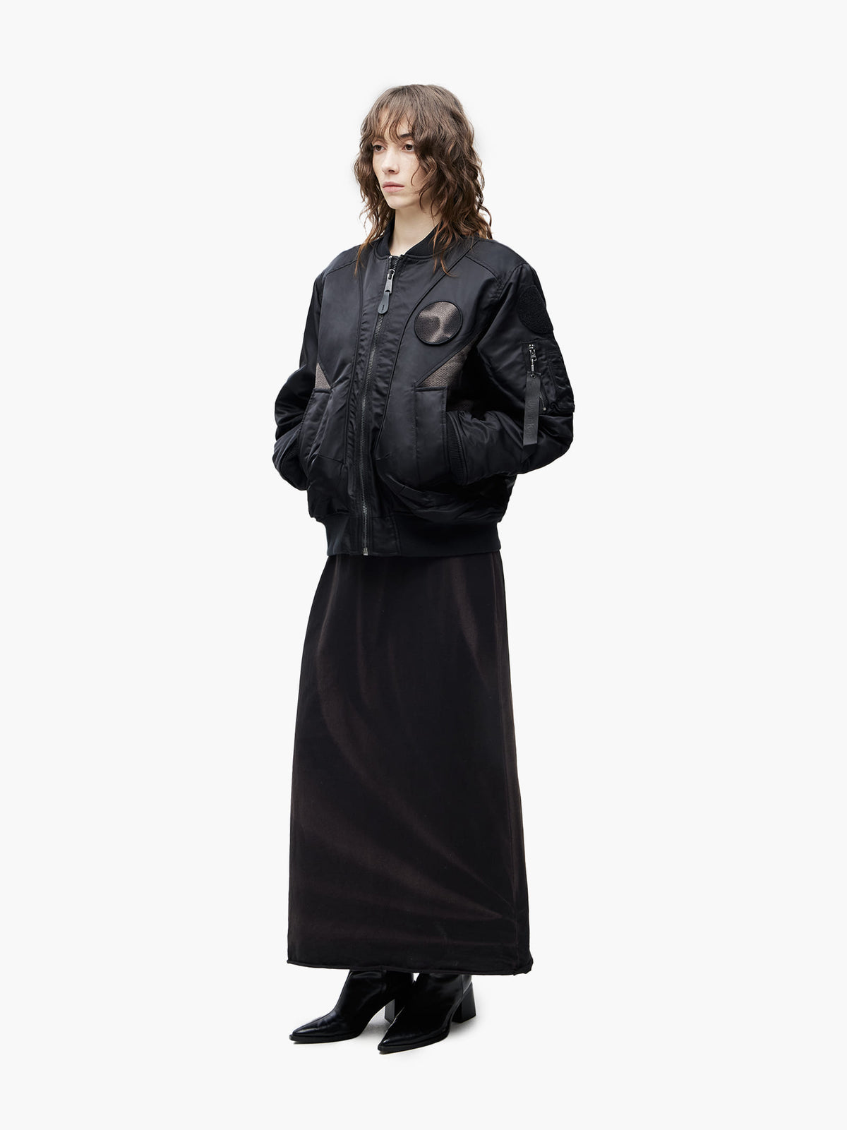 Jiyong Kim - Sun-Bleached Flight Jacket (Black) product image 3 | TRAB K-Fashion Australia