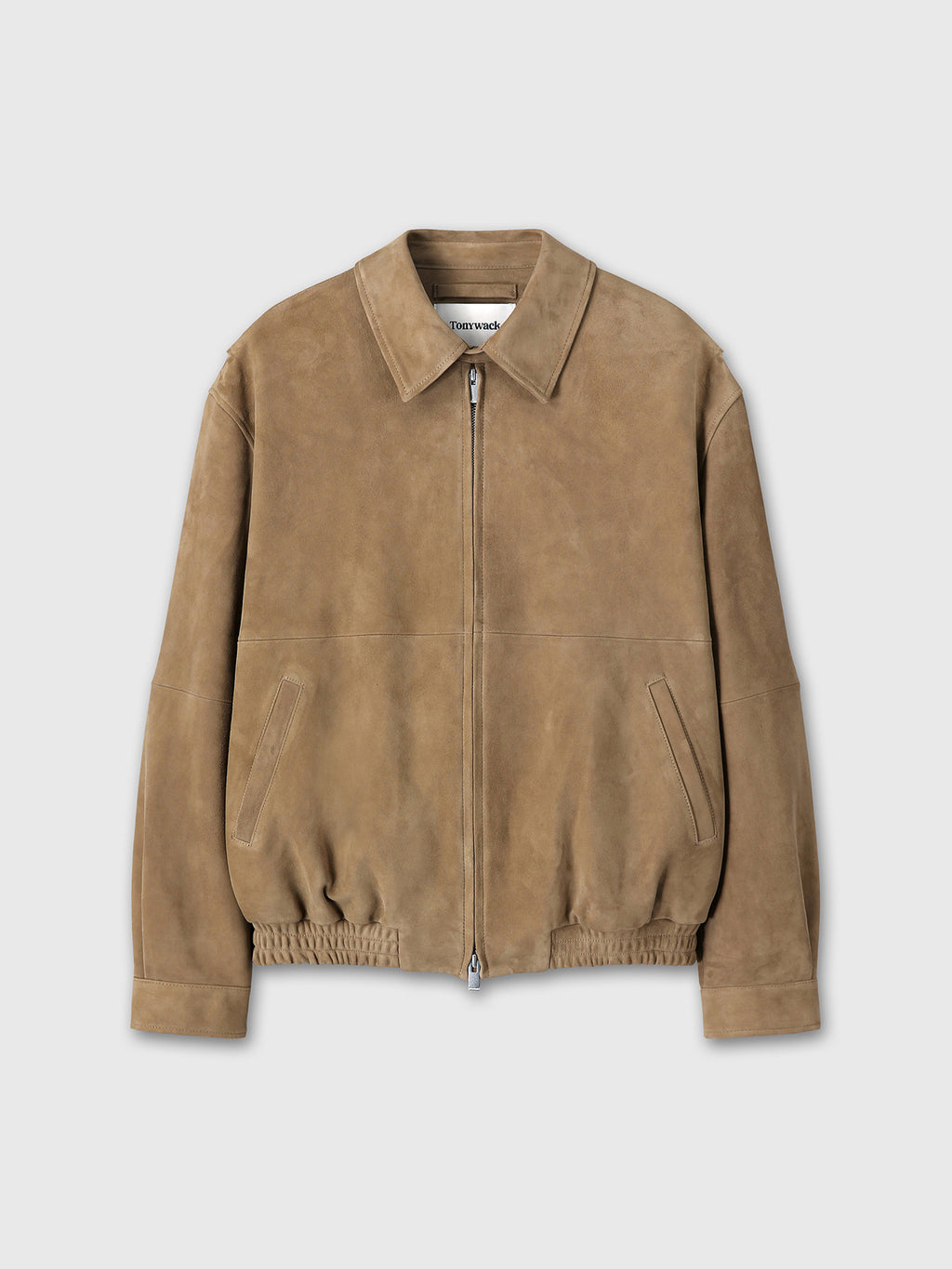 Tonywack - Goat Suede Relaxed Bomber Jacket (Beige) product image 9 | TRAB K-Fashion Australia