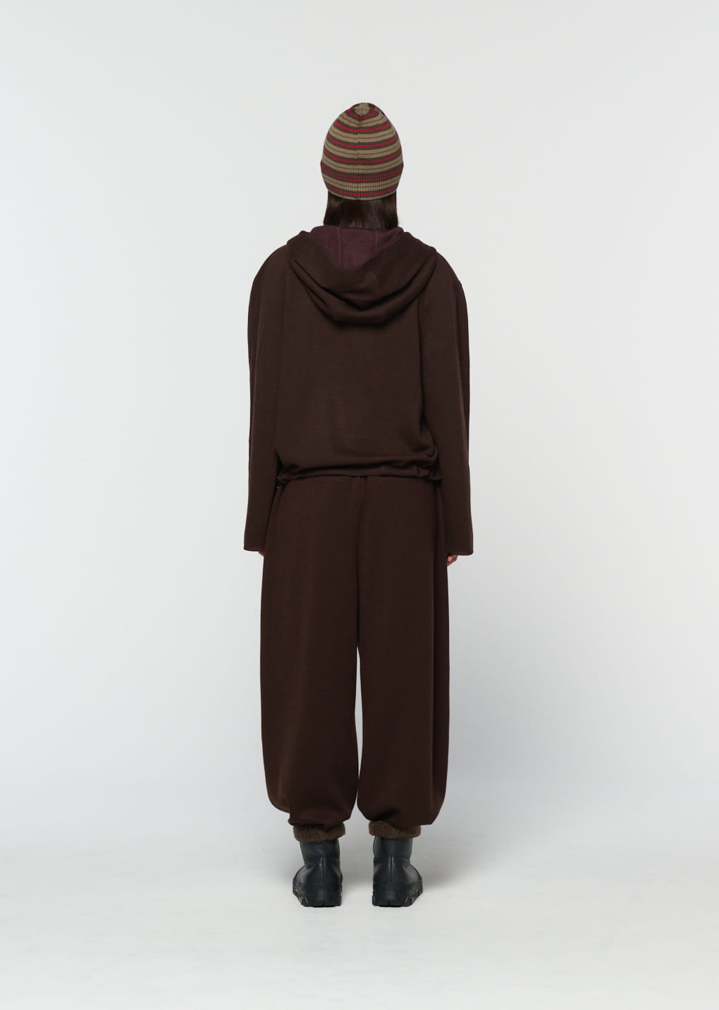 Amomento - easy wool pants (Brown) product image 4 | TRAB K-Fashion Australia