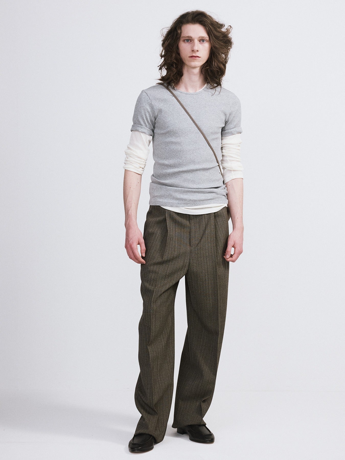 Recto - Cashmere Blend Long-Sleeve Top (Cream) product image 1 | TRAB K-Fashion Australia