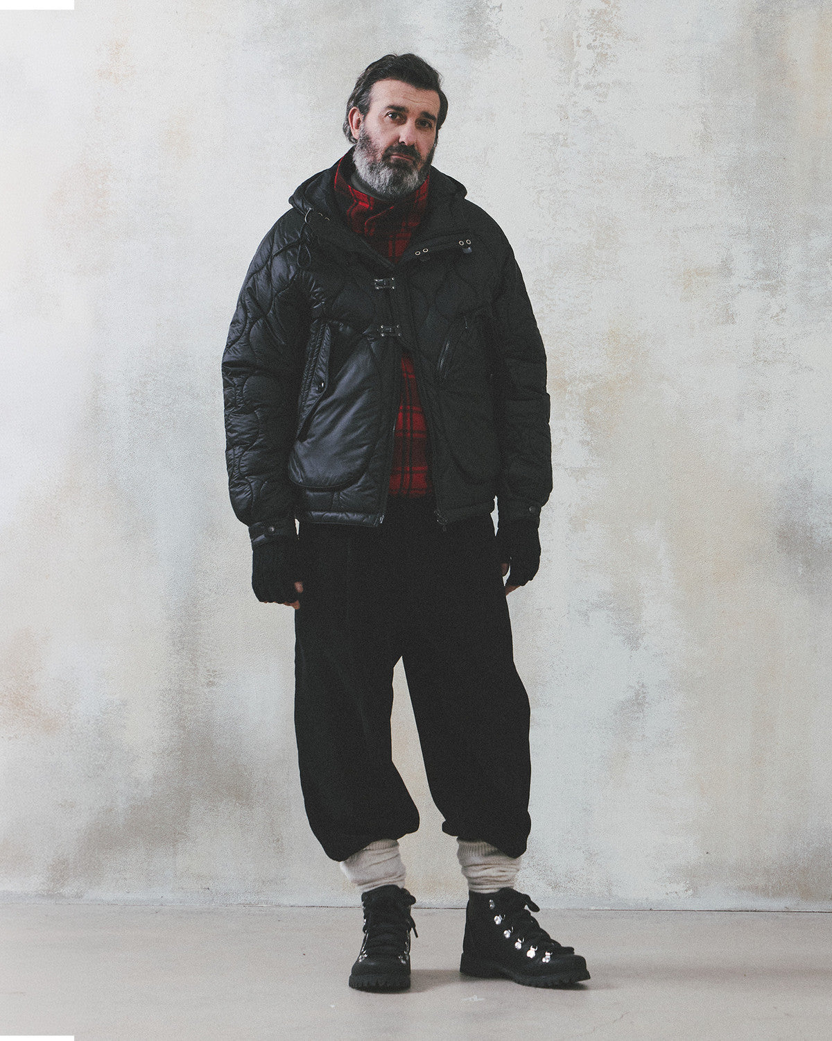 Eastlogue - Deck Hoodie Parka (Quilted Black) product image 5 | TRAB K-Fashion Australia