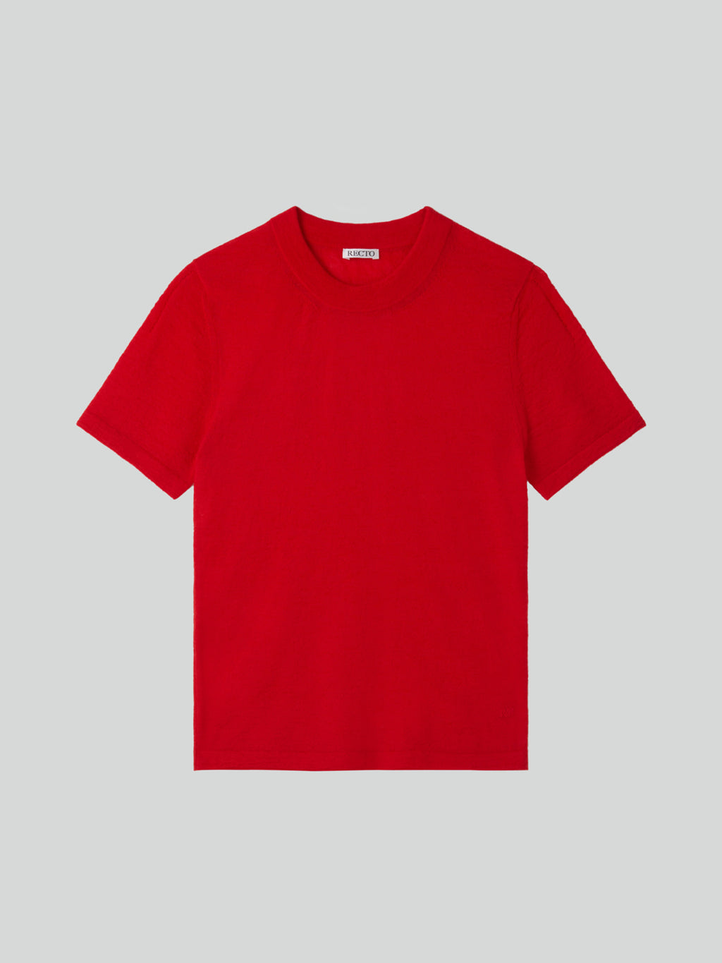 Recto - Rc Embroidery Sheer Knit Top (Scalet Red) product image 9 | TRAB K-Fashion Australia
